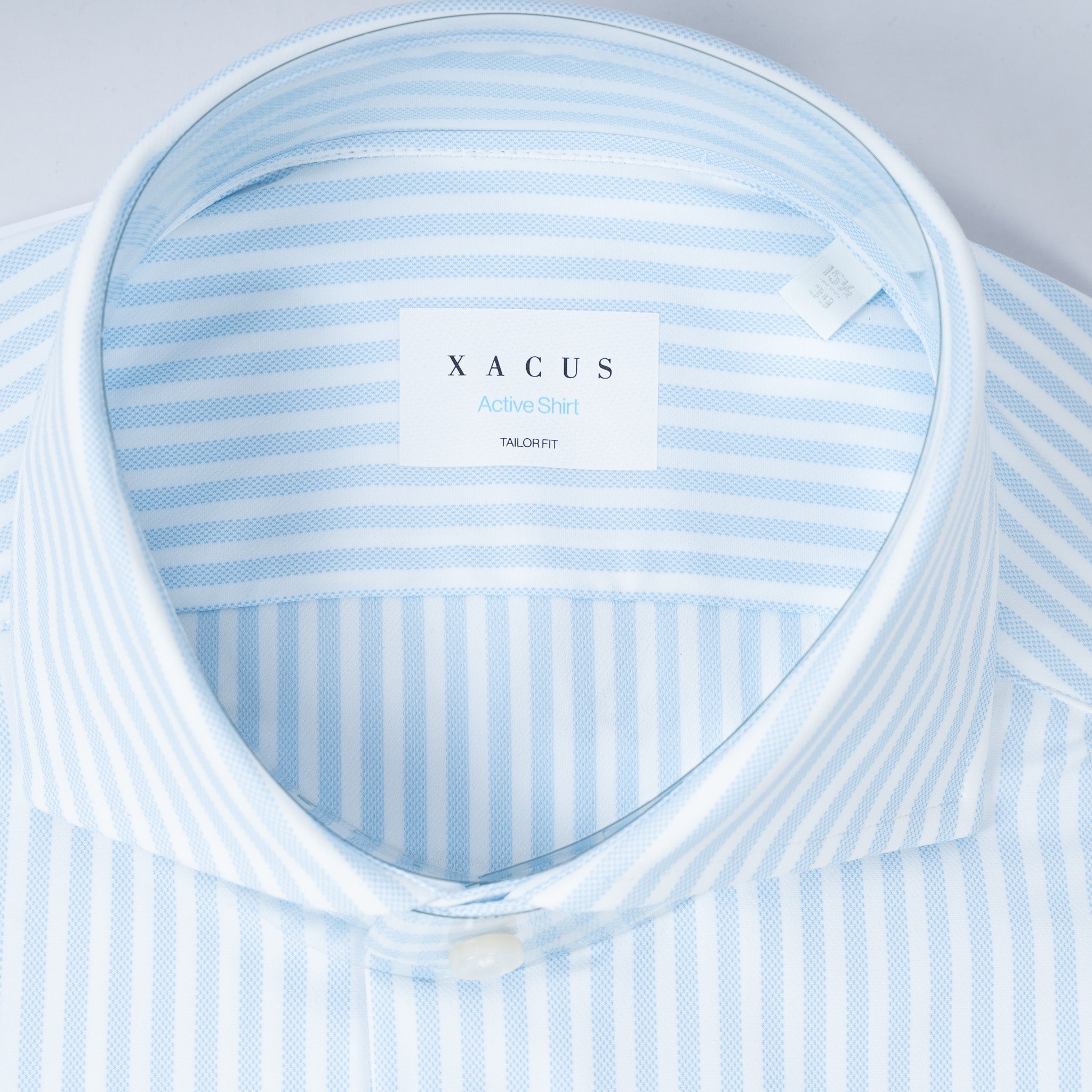 Xacus Overhemd Lichtblauwe Streep | Active Shirt