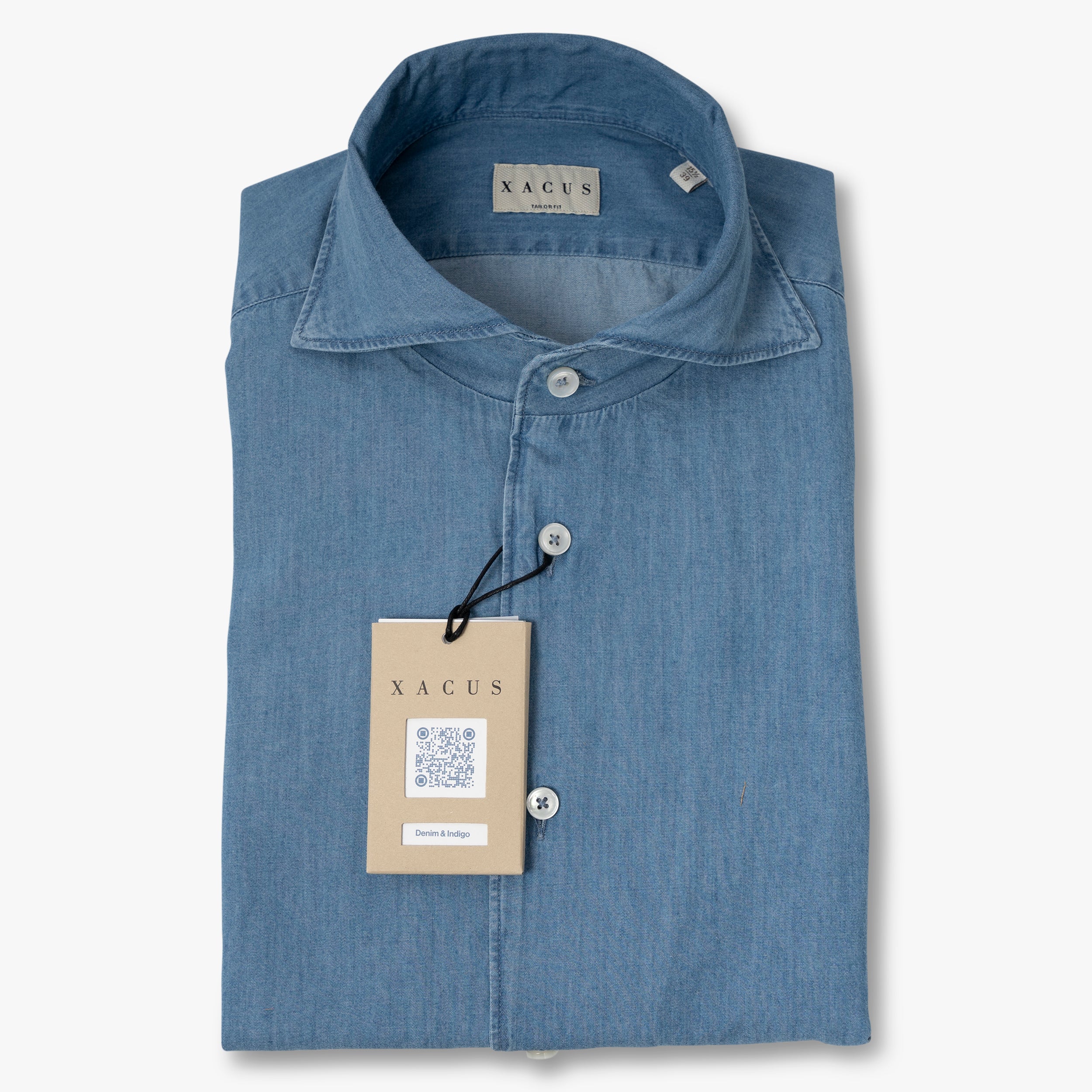 Xacus Overhemd Denim Blauw | Denim & Indigo