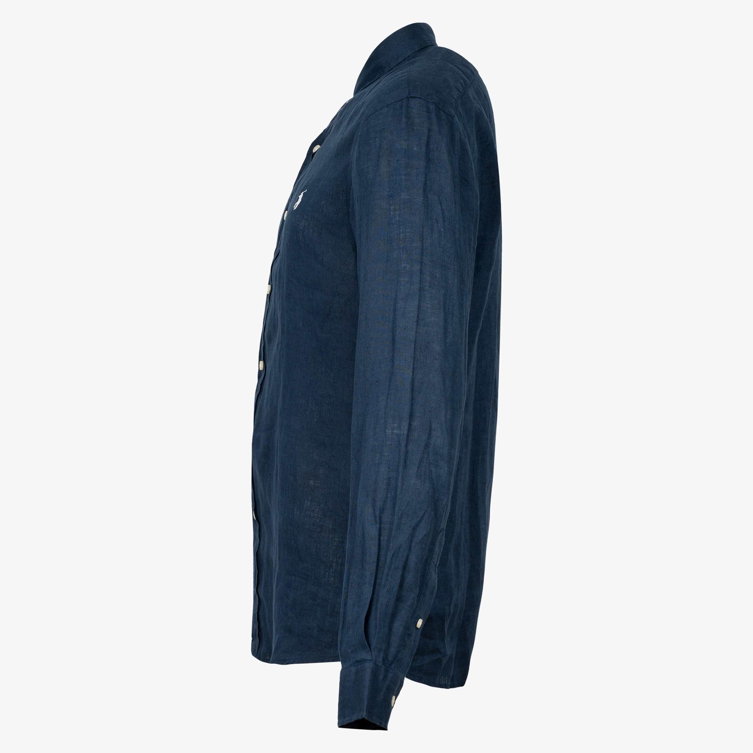 Ralph Lauren Linnen Overhemd Blauw | Slim Fit