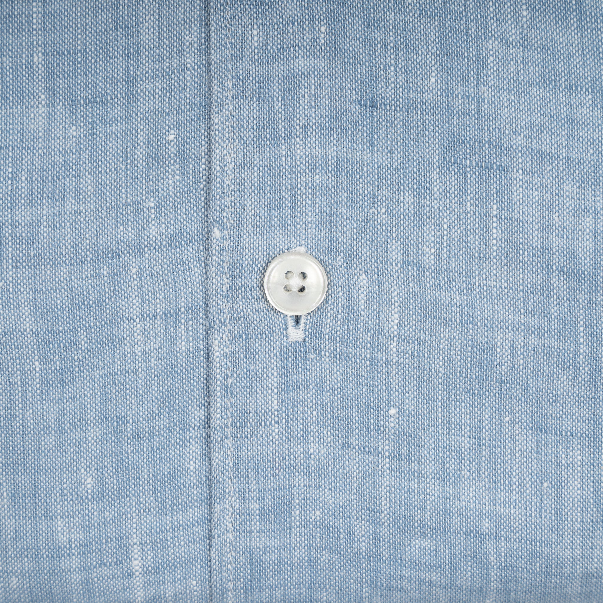 Xacus Linnen Overhemd Middenblauw