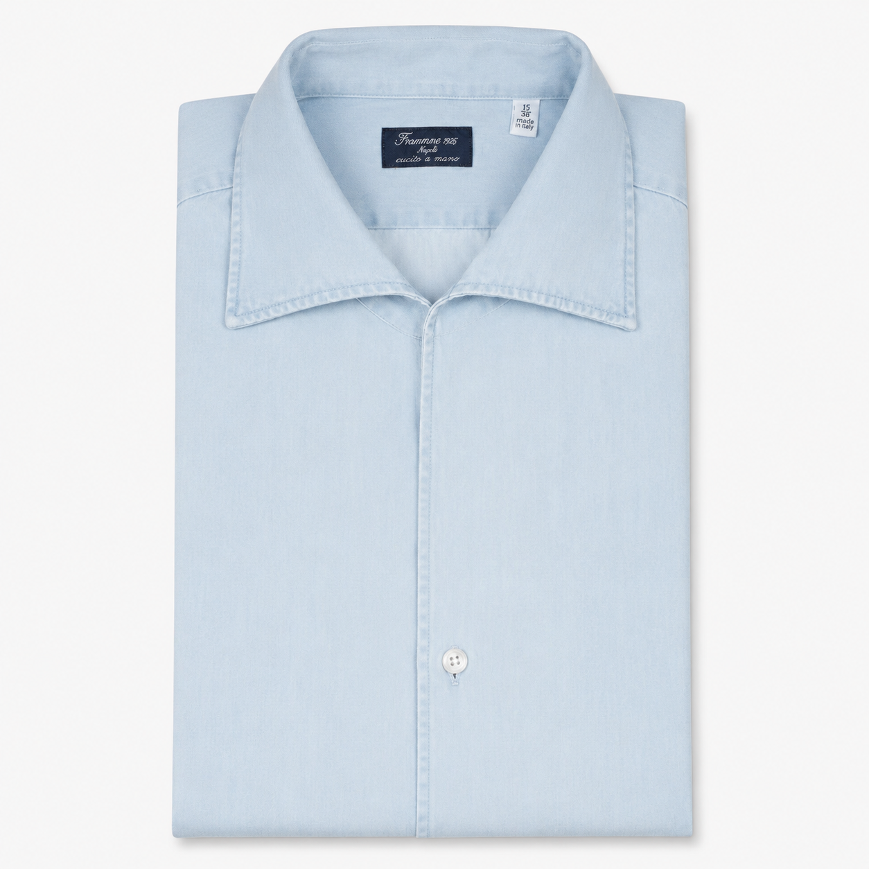 Finamore Jeans Overhemd Lichtblauw | Ustica
