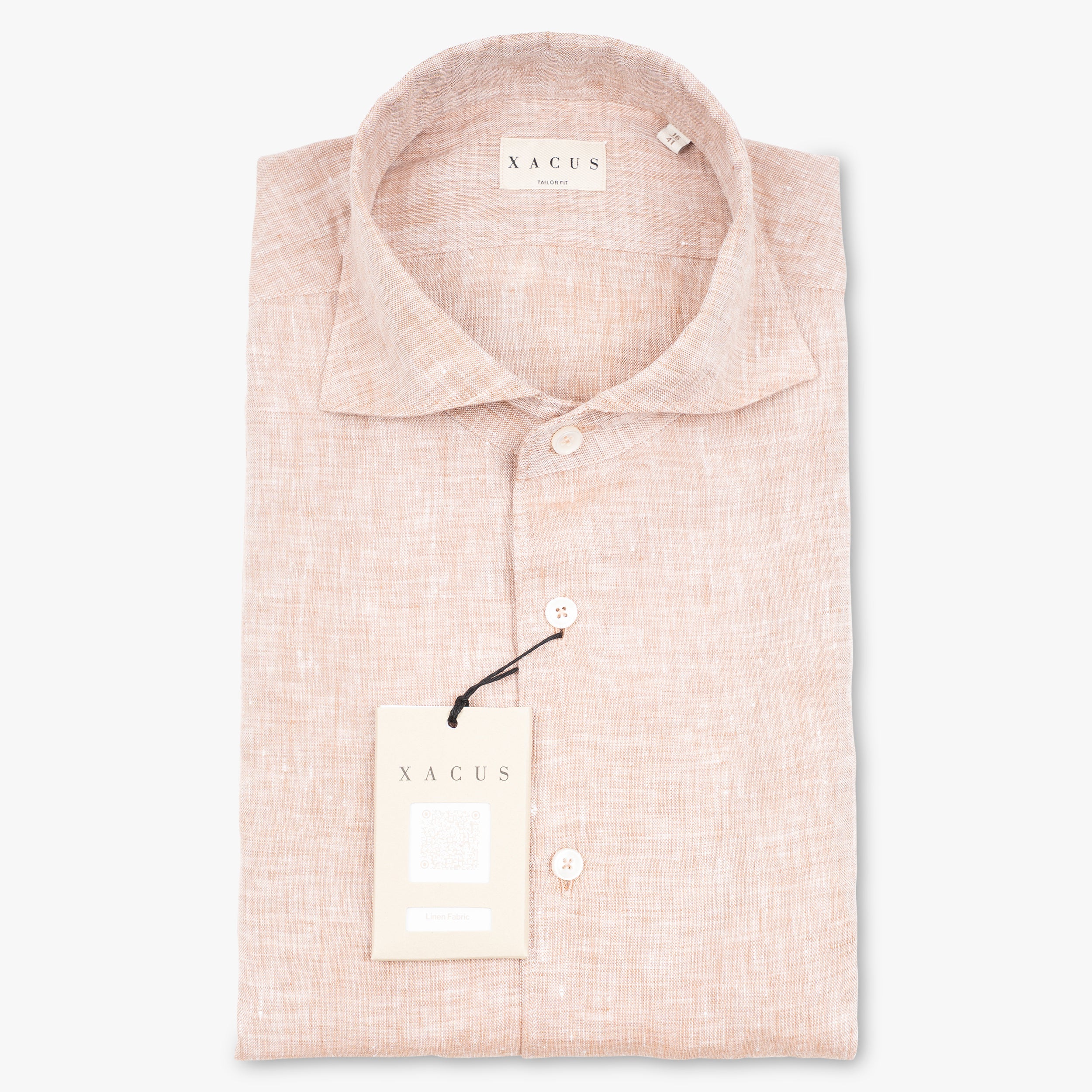 Xacus Linnen Overhemd Oranje