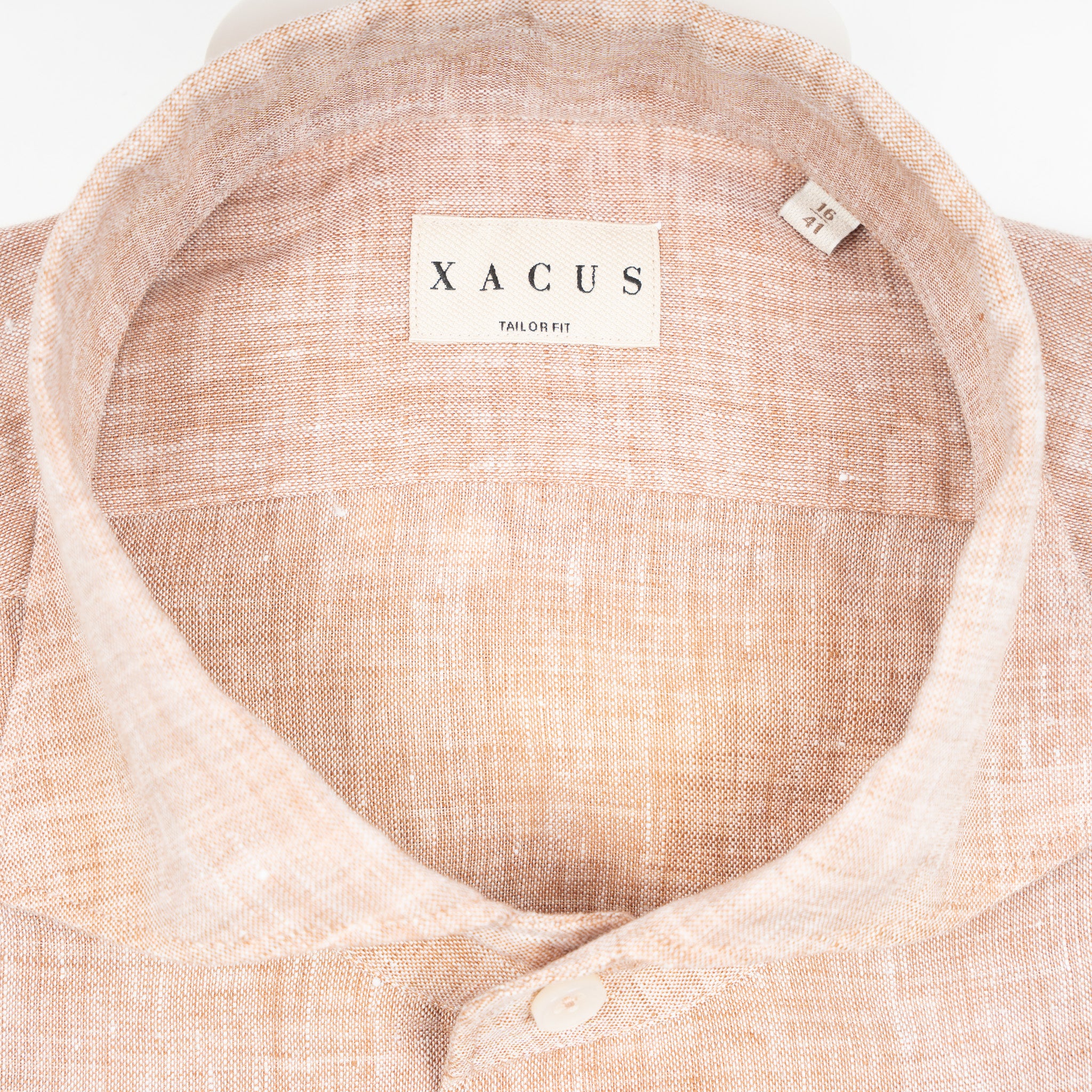 Xacus Linnen Overhemd Oranje