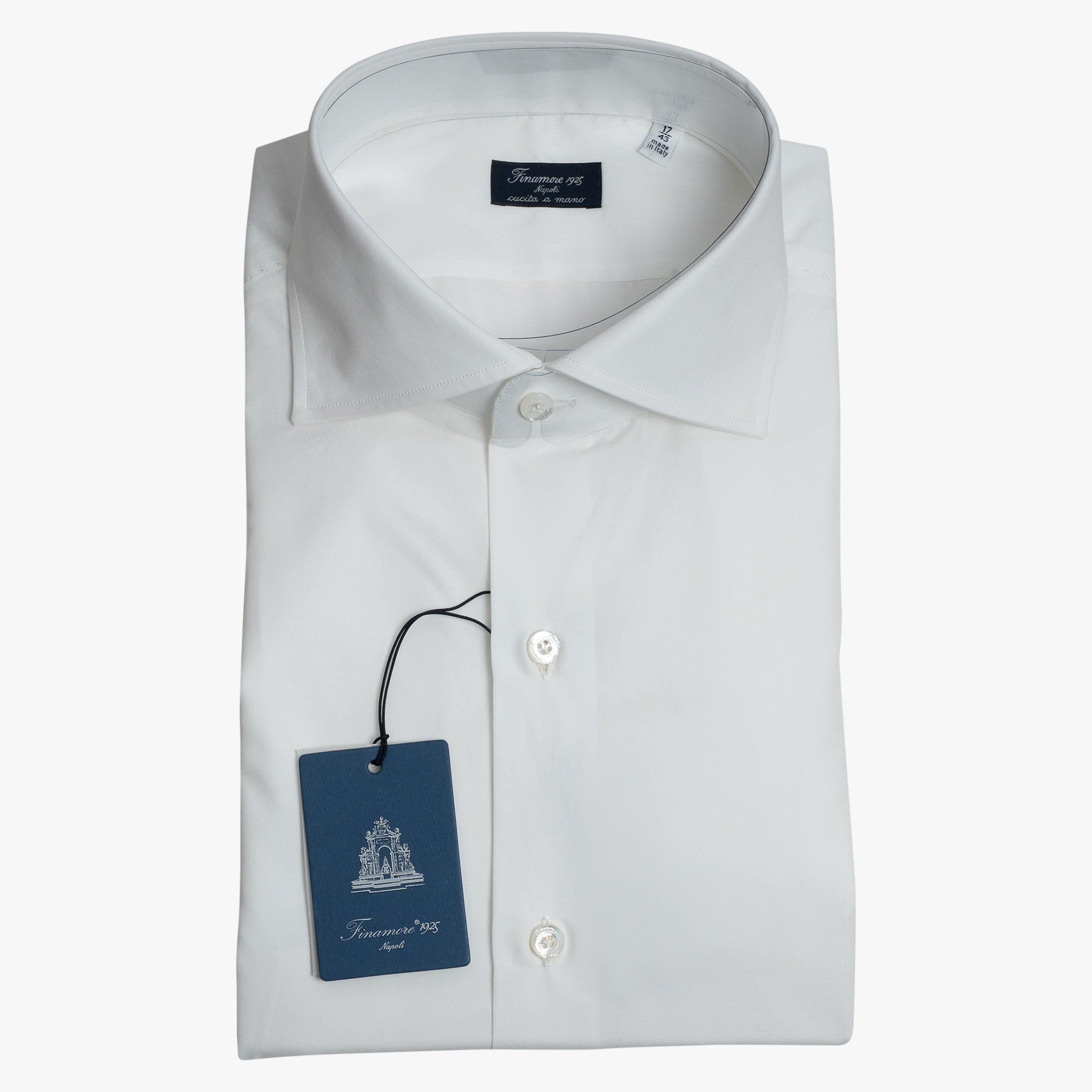 Finamore Overhemd wit