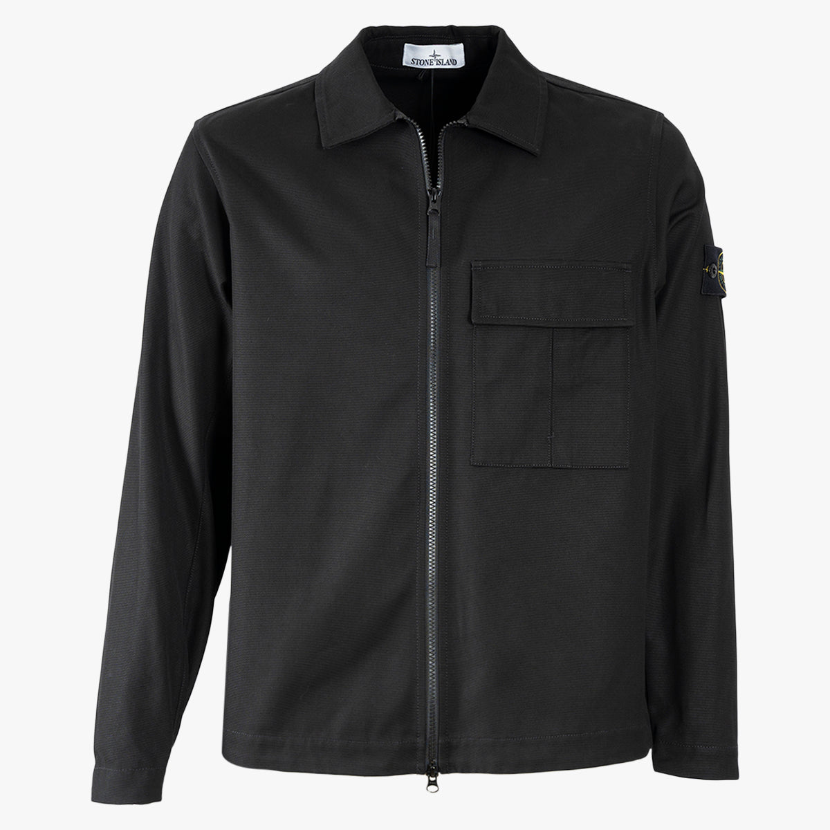 Stone Island Overshirt Zwart | Panama Cotton