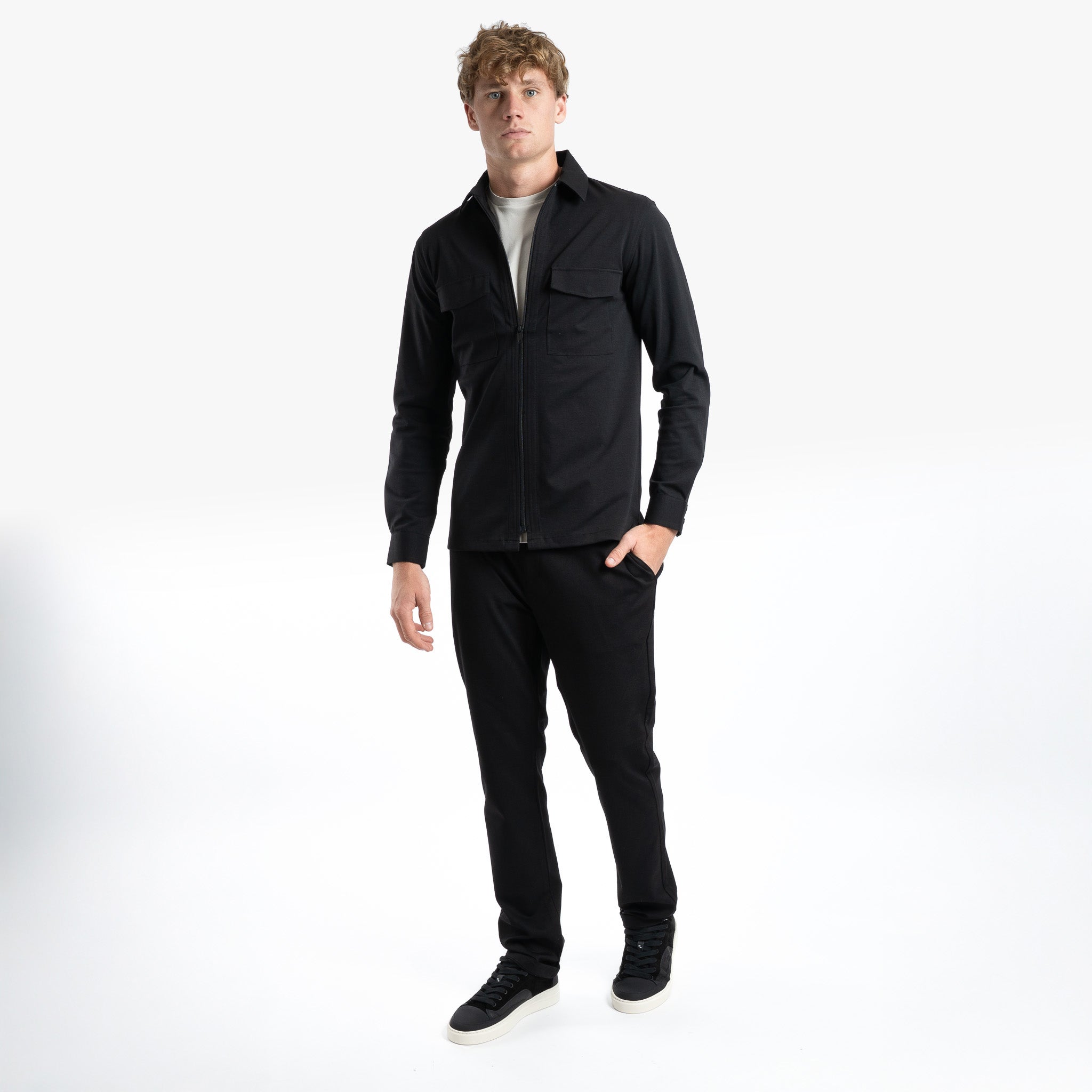 Genti Overshirt Zwart | Dynamic