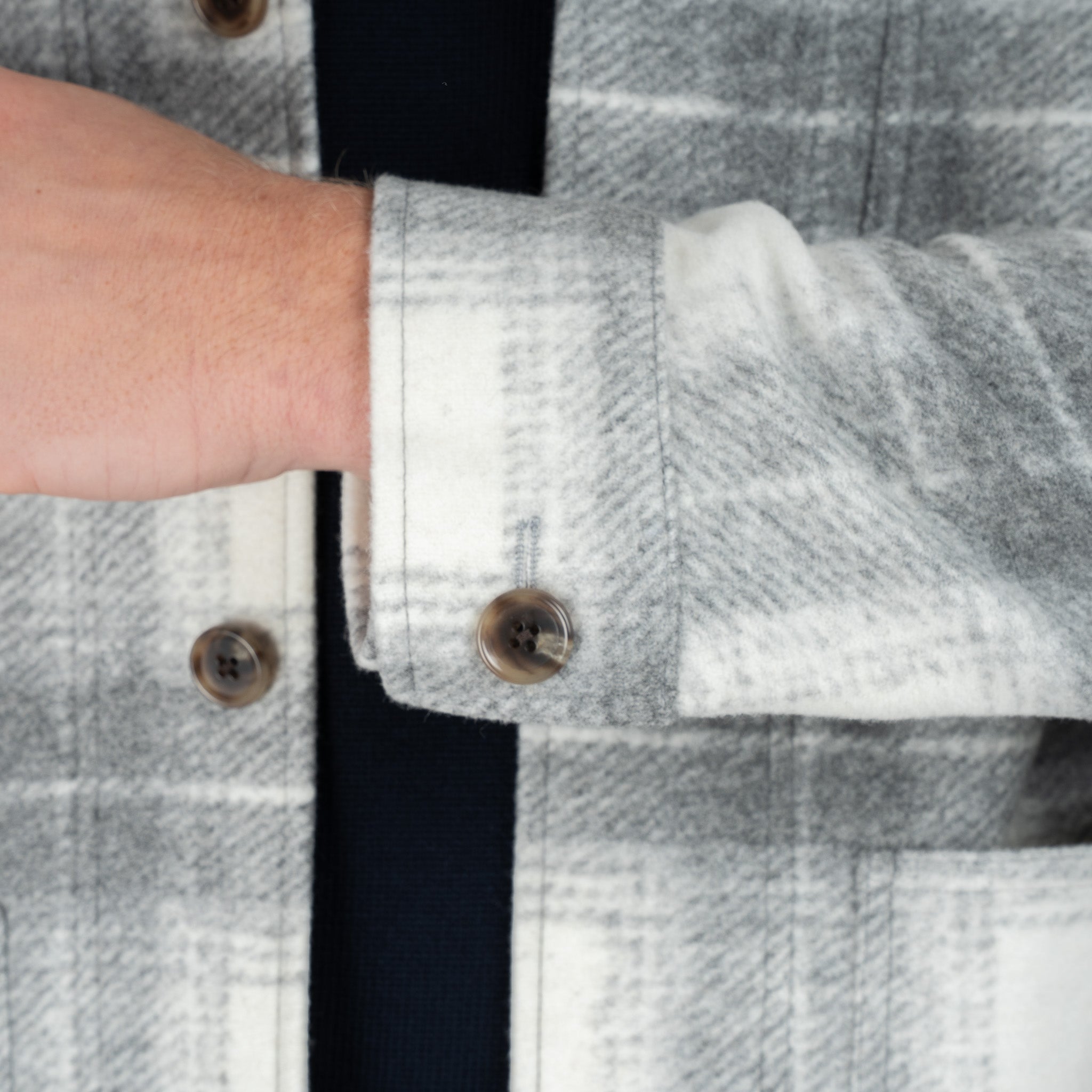 SEVEN DIALS Overshirt Lichtgrijs Geruit | York