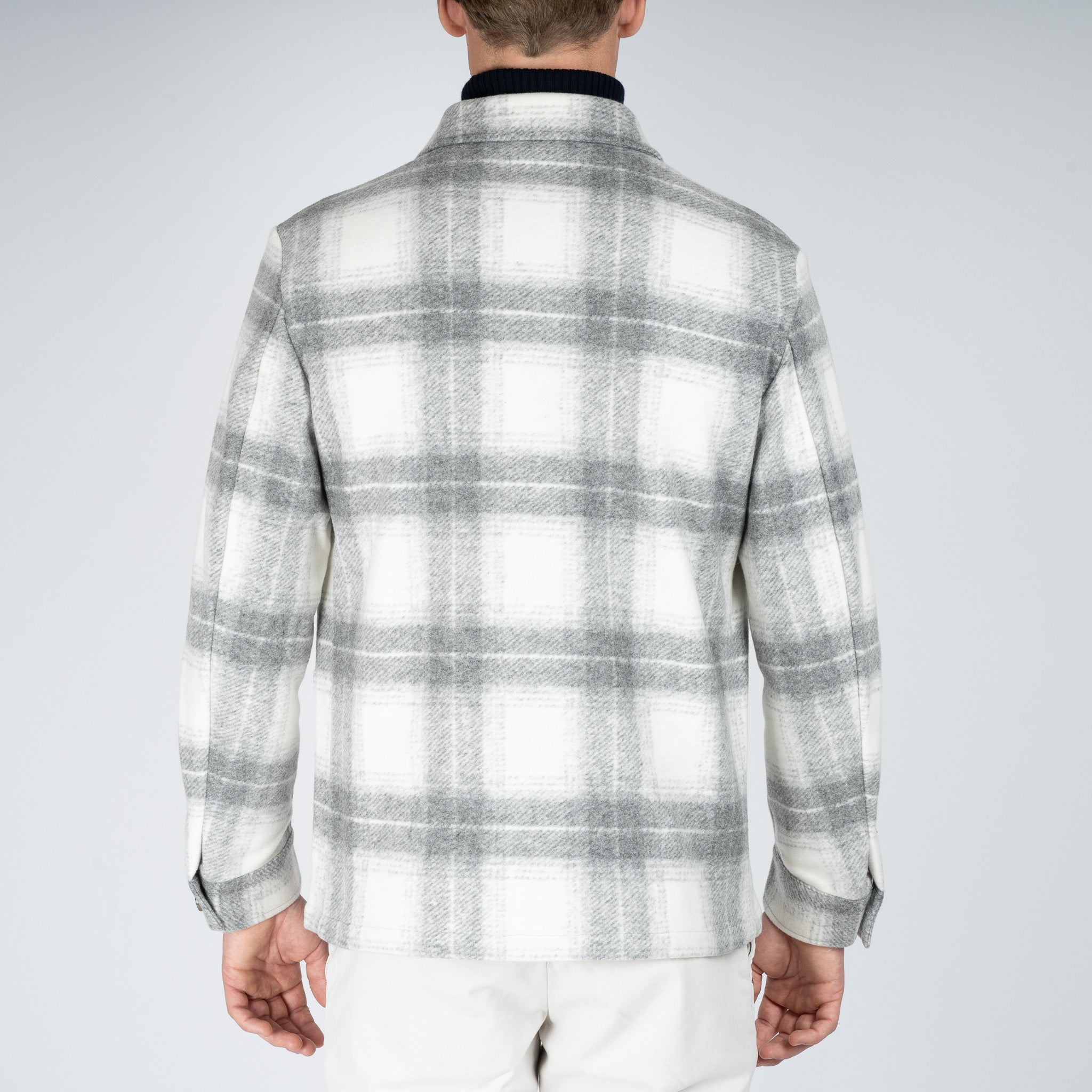 SEVEN DIALS Overshirt Lichtgrijs Geruit | York