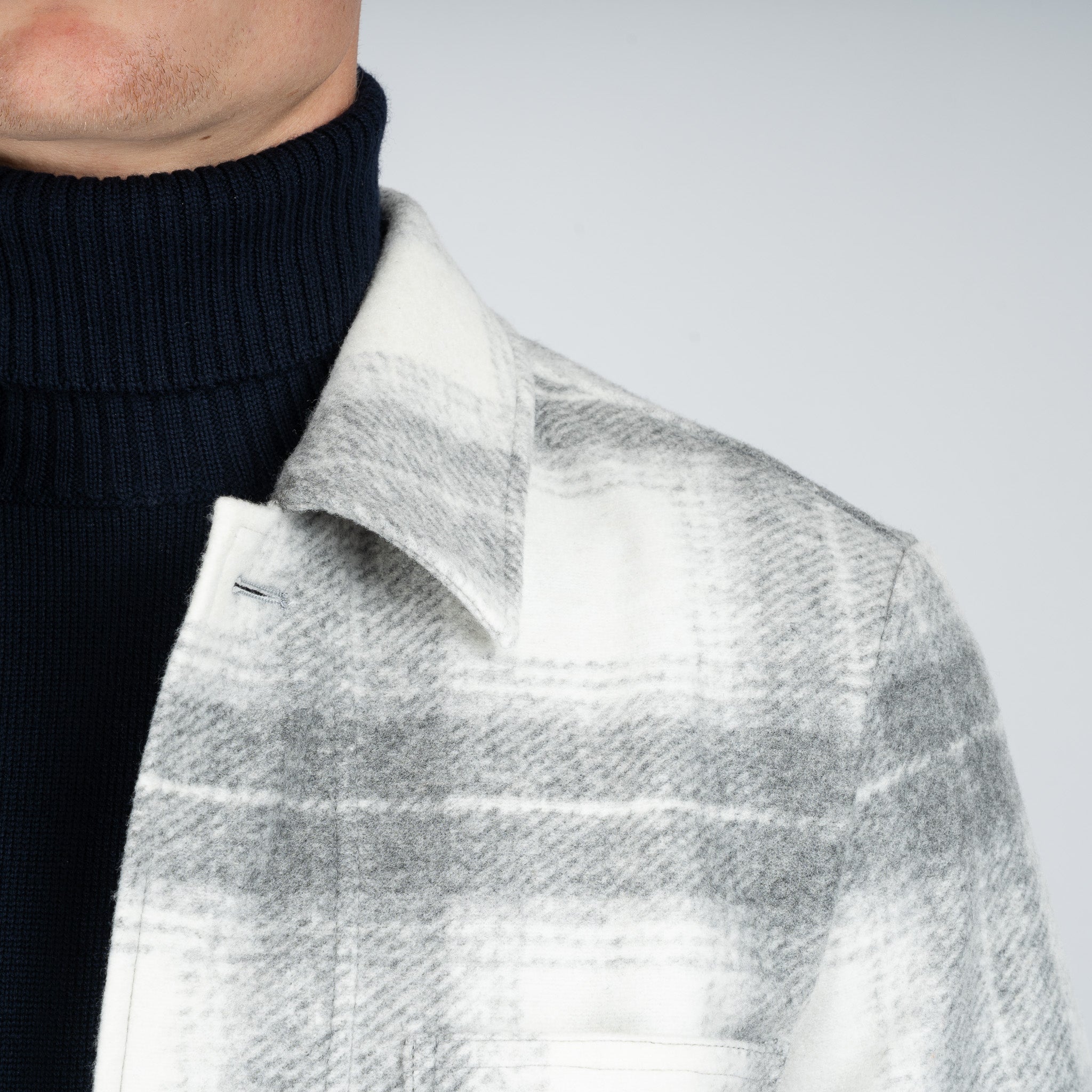 SEVEN DIALS Overshirt Lichtgrijs Geruit | York