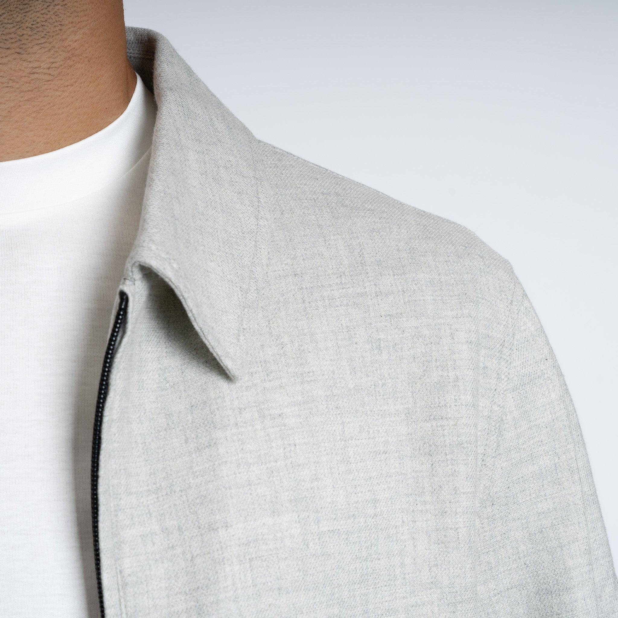 Genti Overshirt Lichtgrijs | Merino