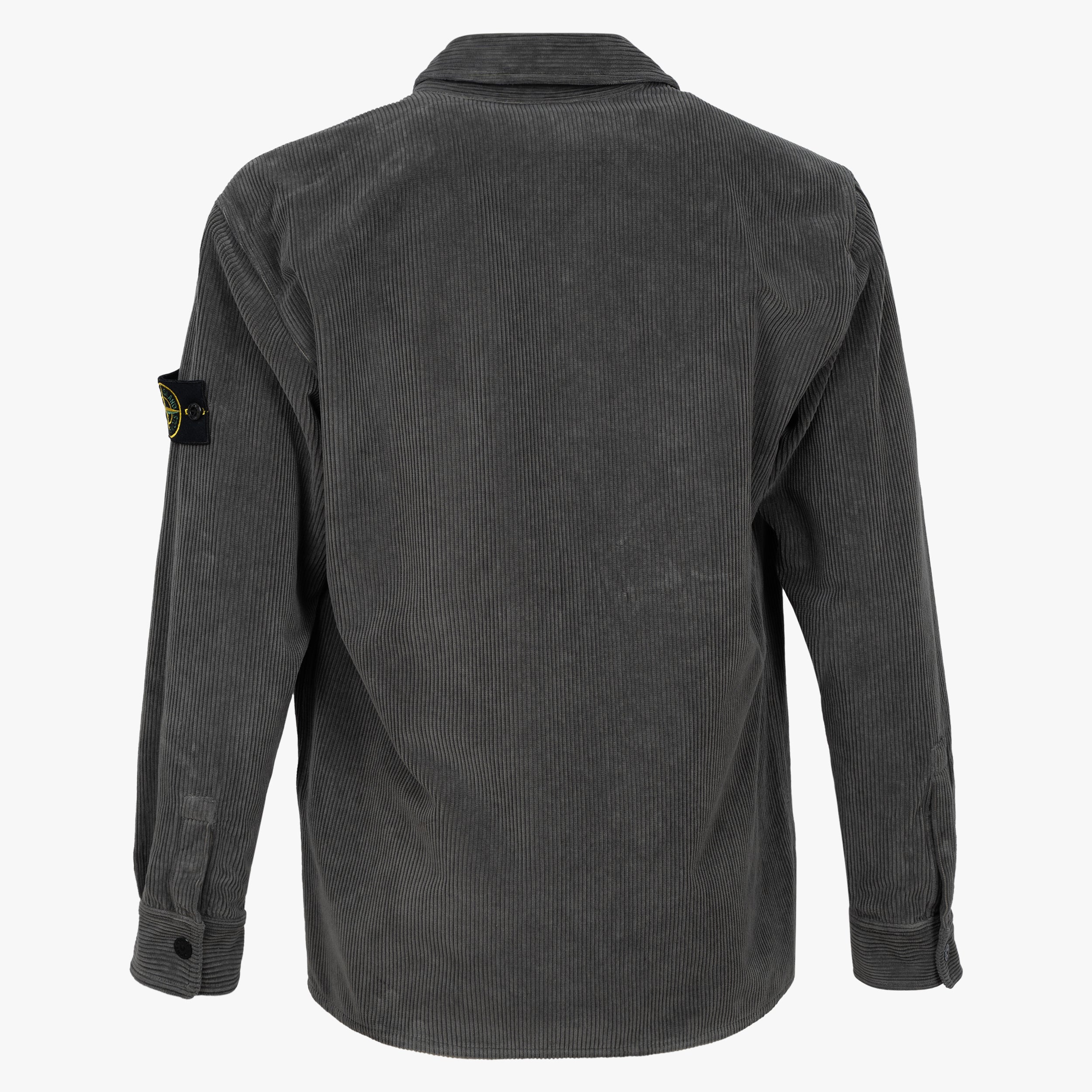 Stone Island Overshirt Corduroy Grijs | Organic Cotton