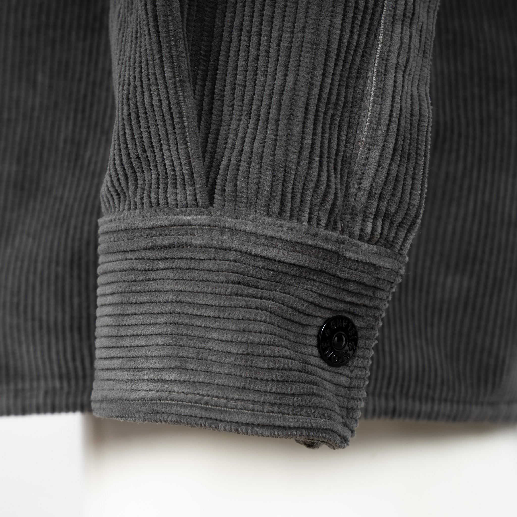 Stone Island Overshirt Corduroy Grijs | Organic Cotton