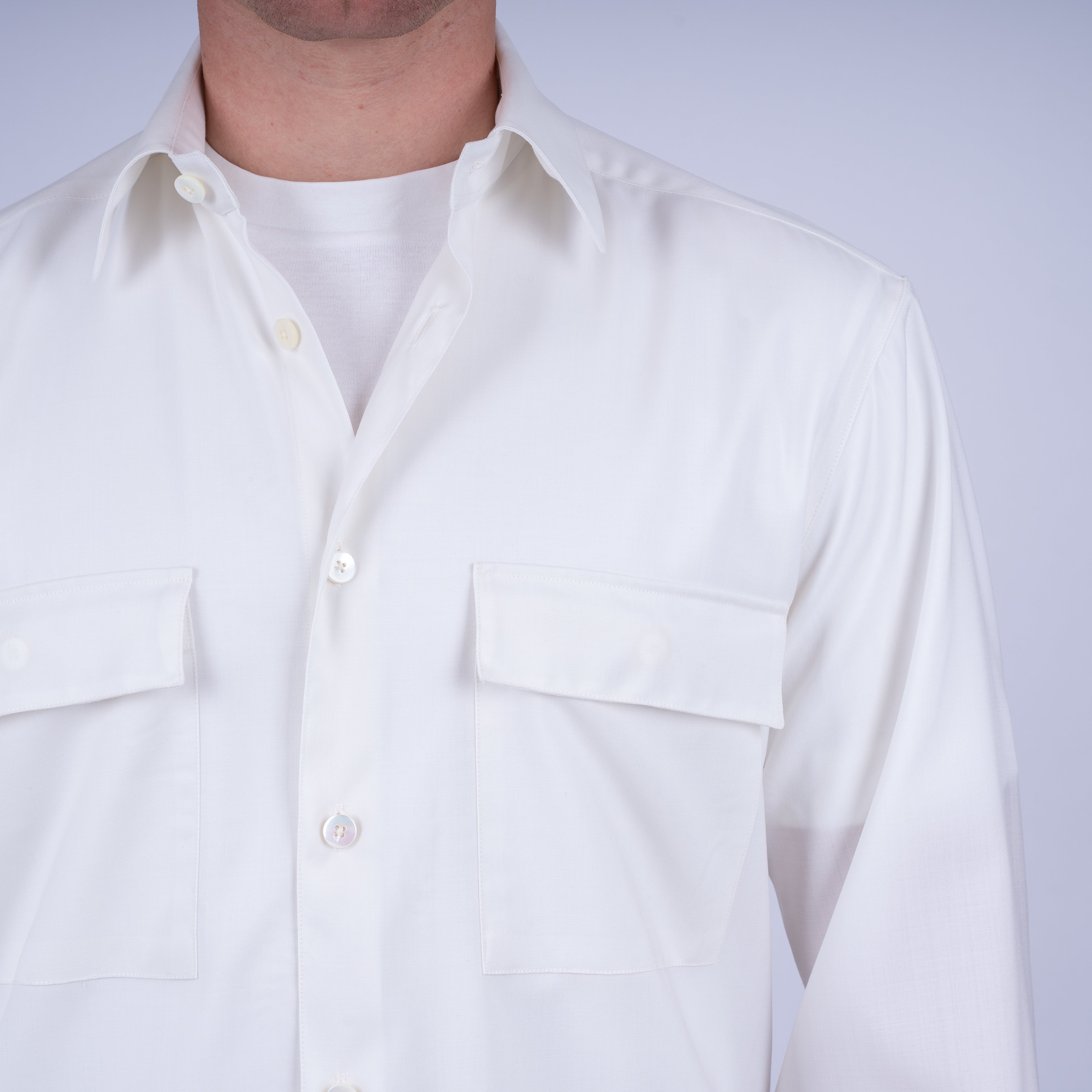 Xacus Overshirt Wit | Unfold