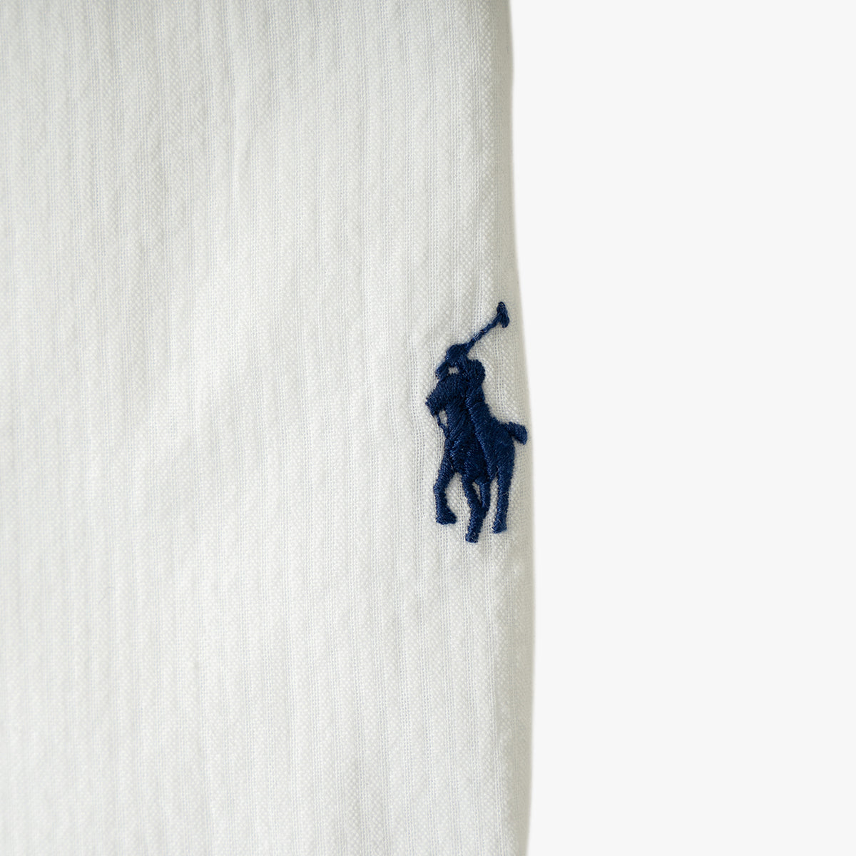 Ralph Lauren Overhemd Seersucker Wit | Custom Fit
