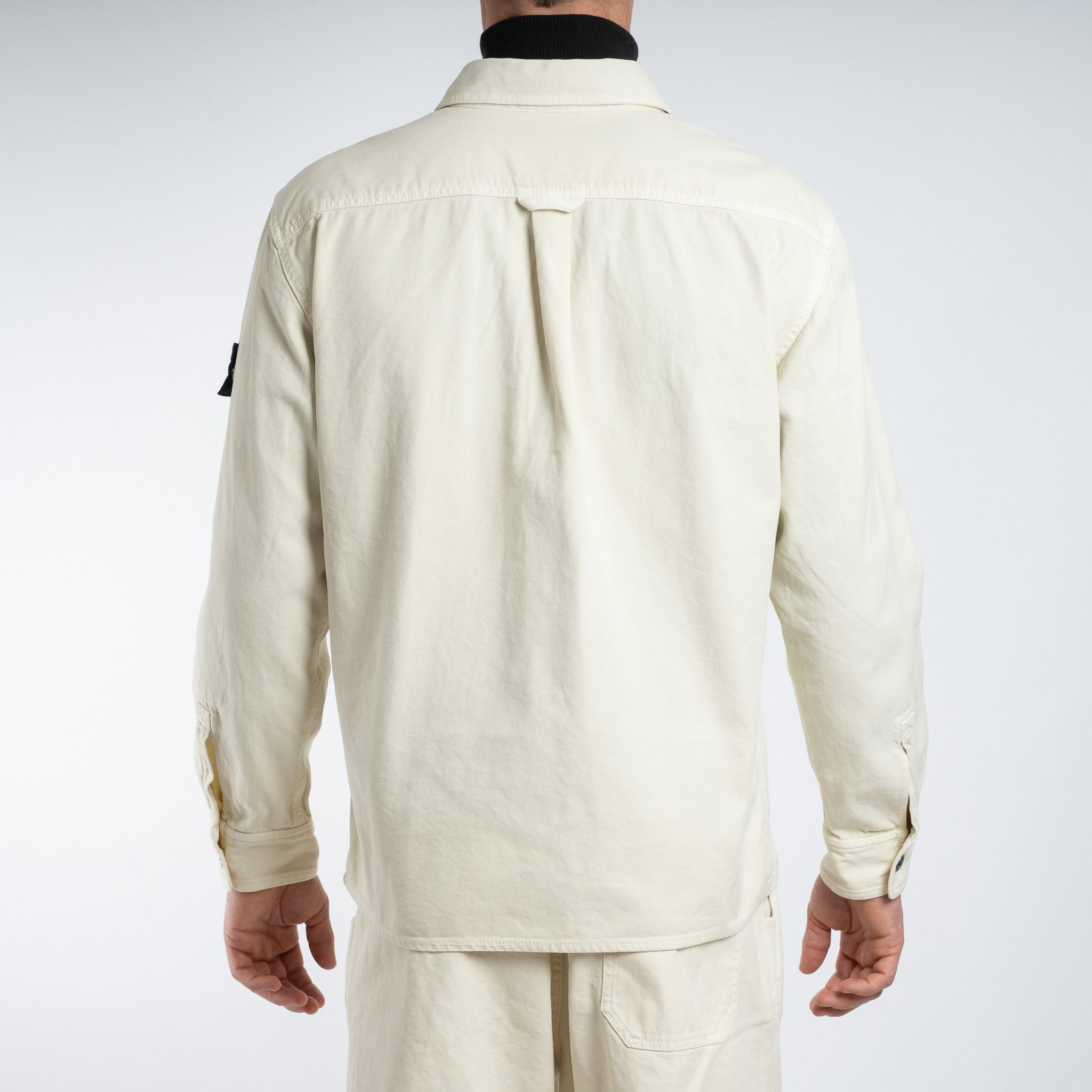Stone Island Overshirt Crème | Panama 'OLD' Effect