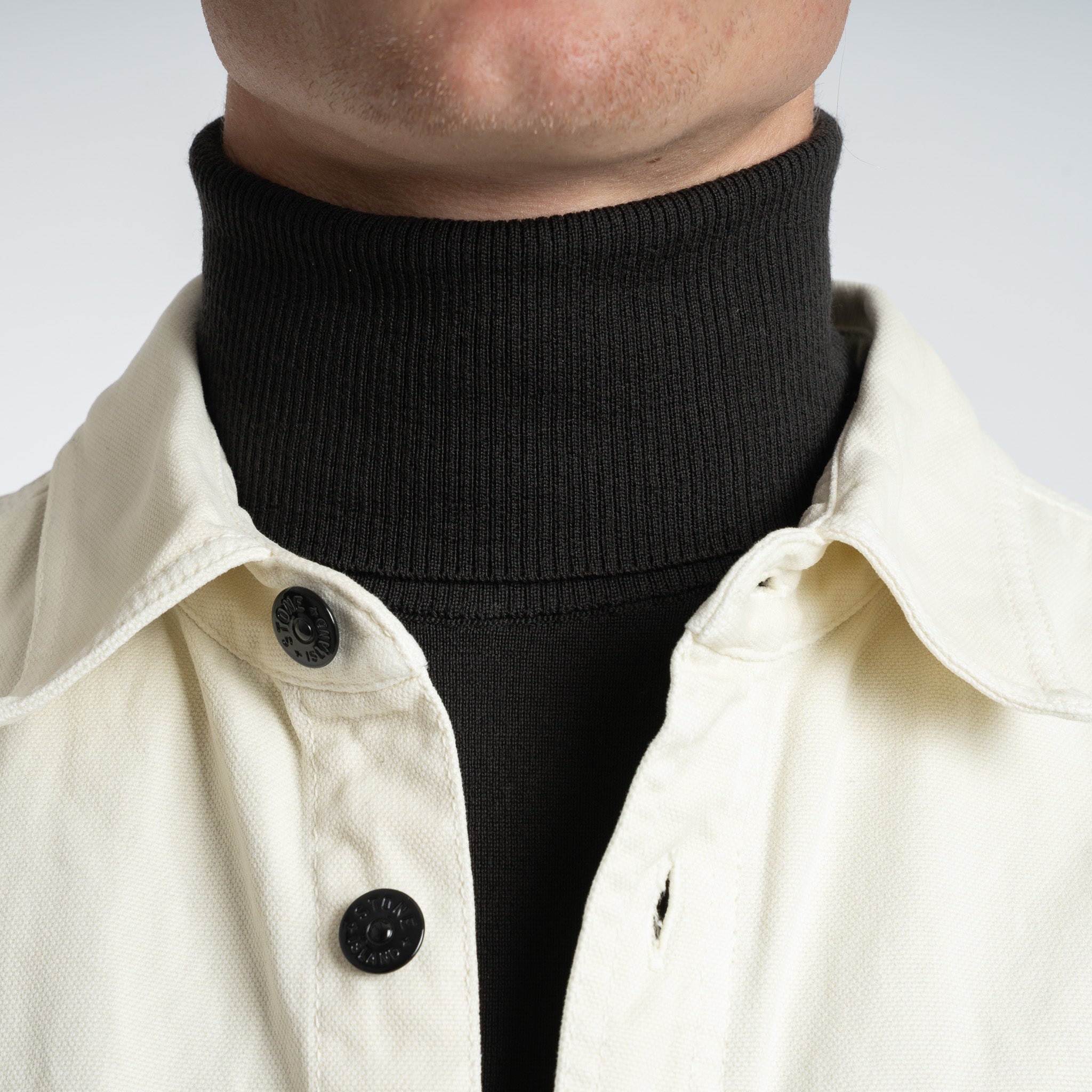 Stone Island Overshirt Crème | Panama 'OLD' Effect