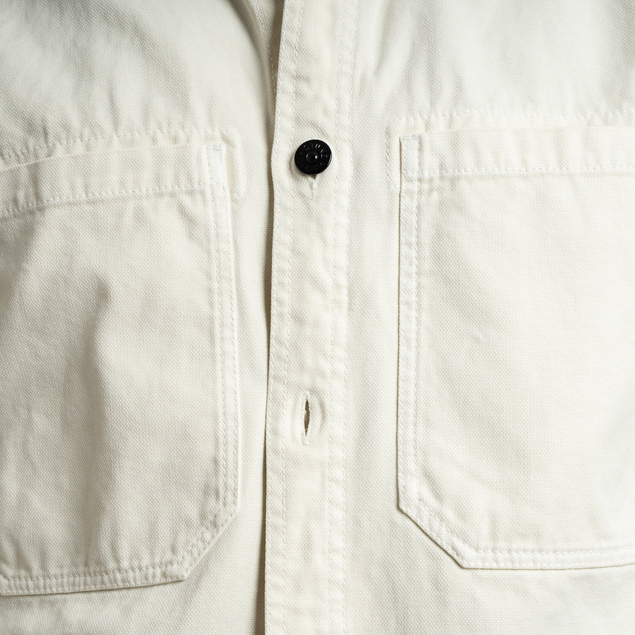 Stone Island Overshirt Crème | Panama 'OLD' Effect