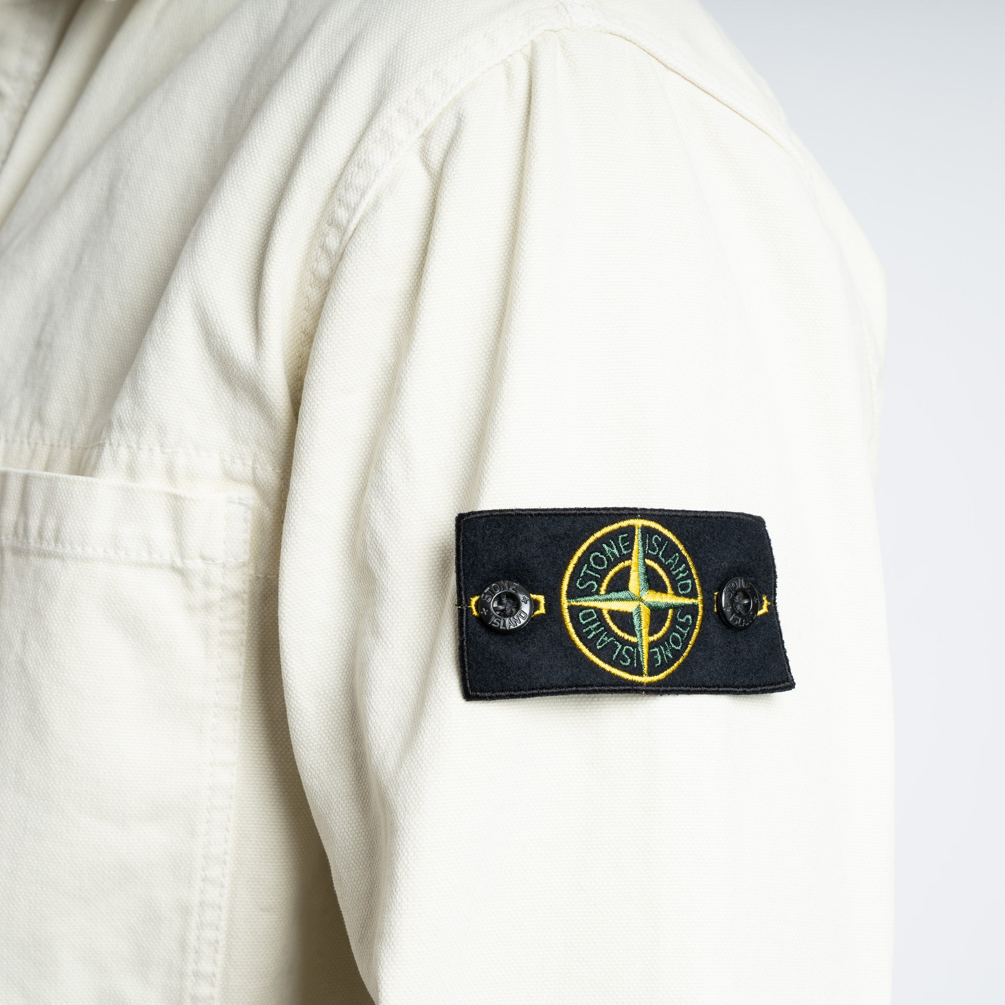 Stone Island Overshirt Crème | Panama 'OLD' Effect