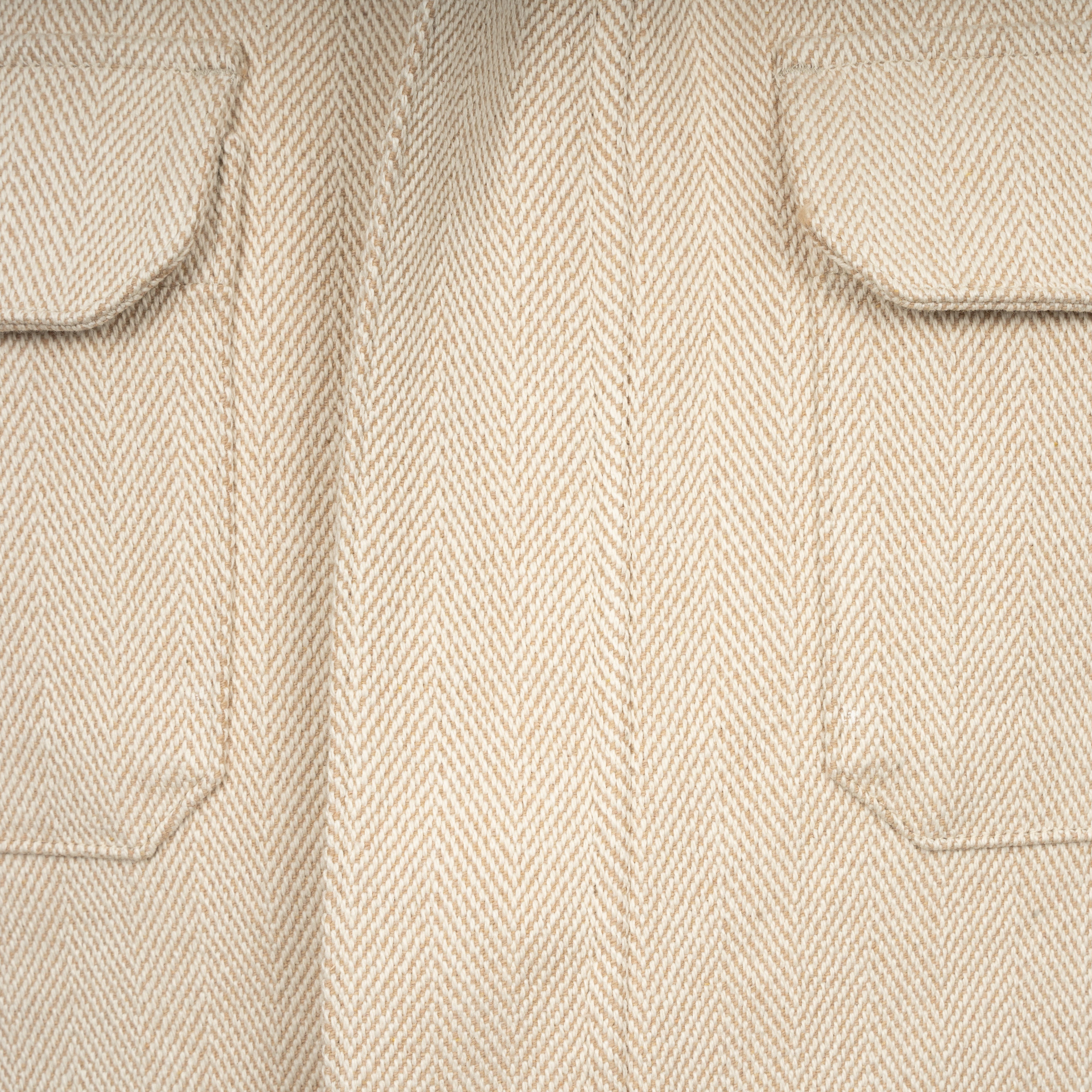 Profuomo Overshirt Beige | Herringbone