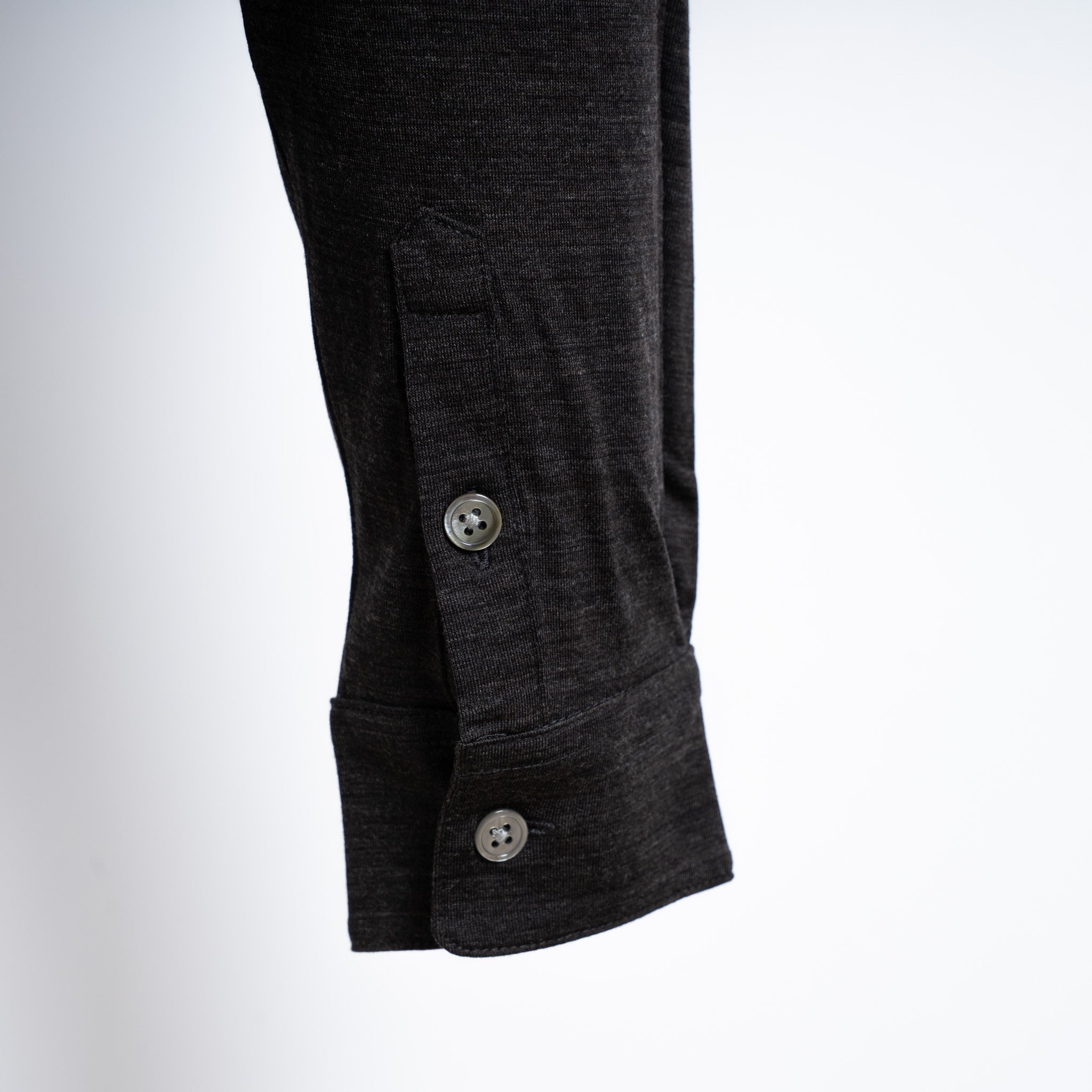Profuomo Polo Lange Mouwen Bruin | Merino Polo