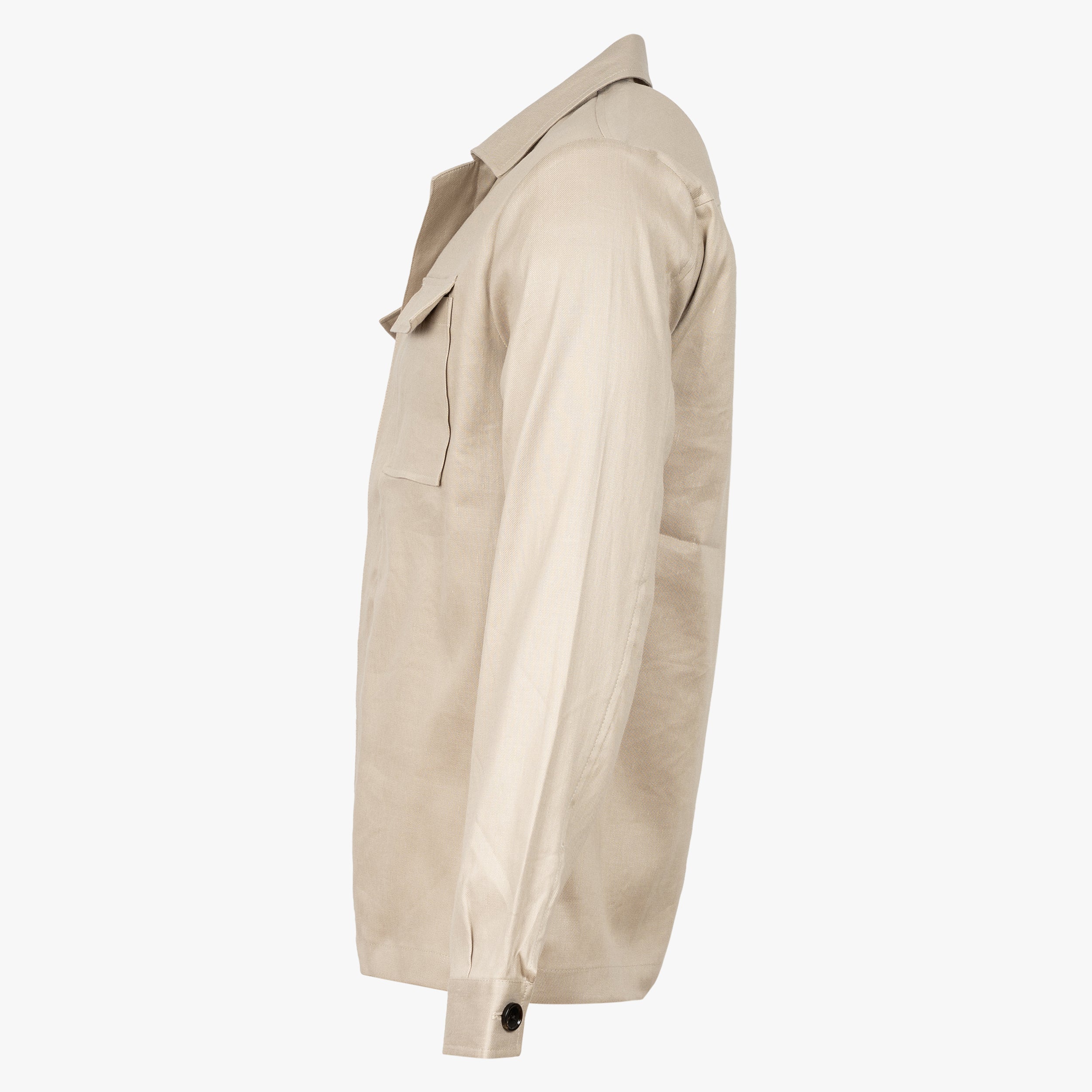 Profuomo Overshirt Beige | Linnen & Katoen