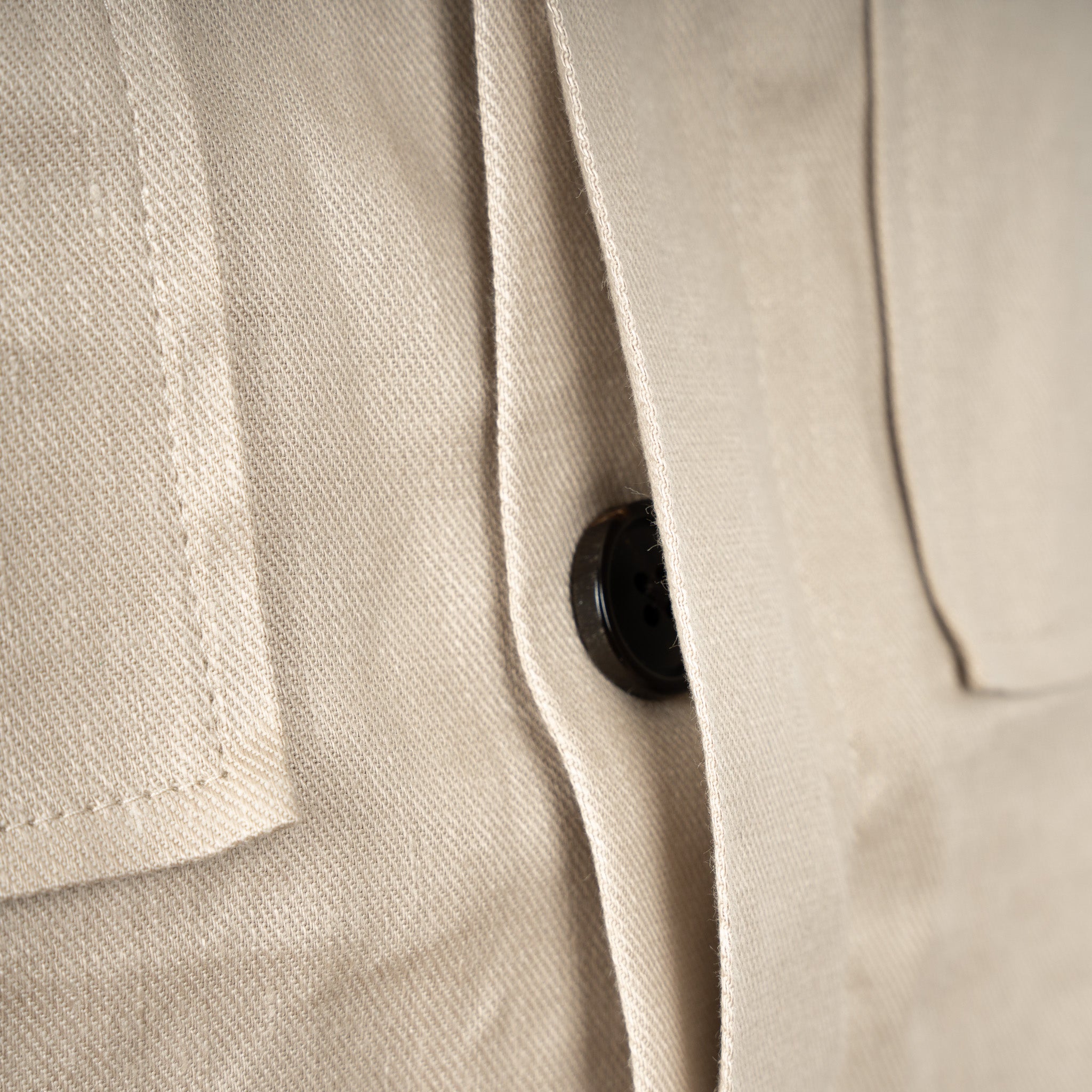 Profuomo Overshirt Beige | Linnen & Katoen
