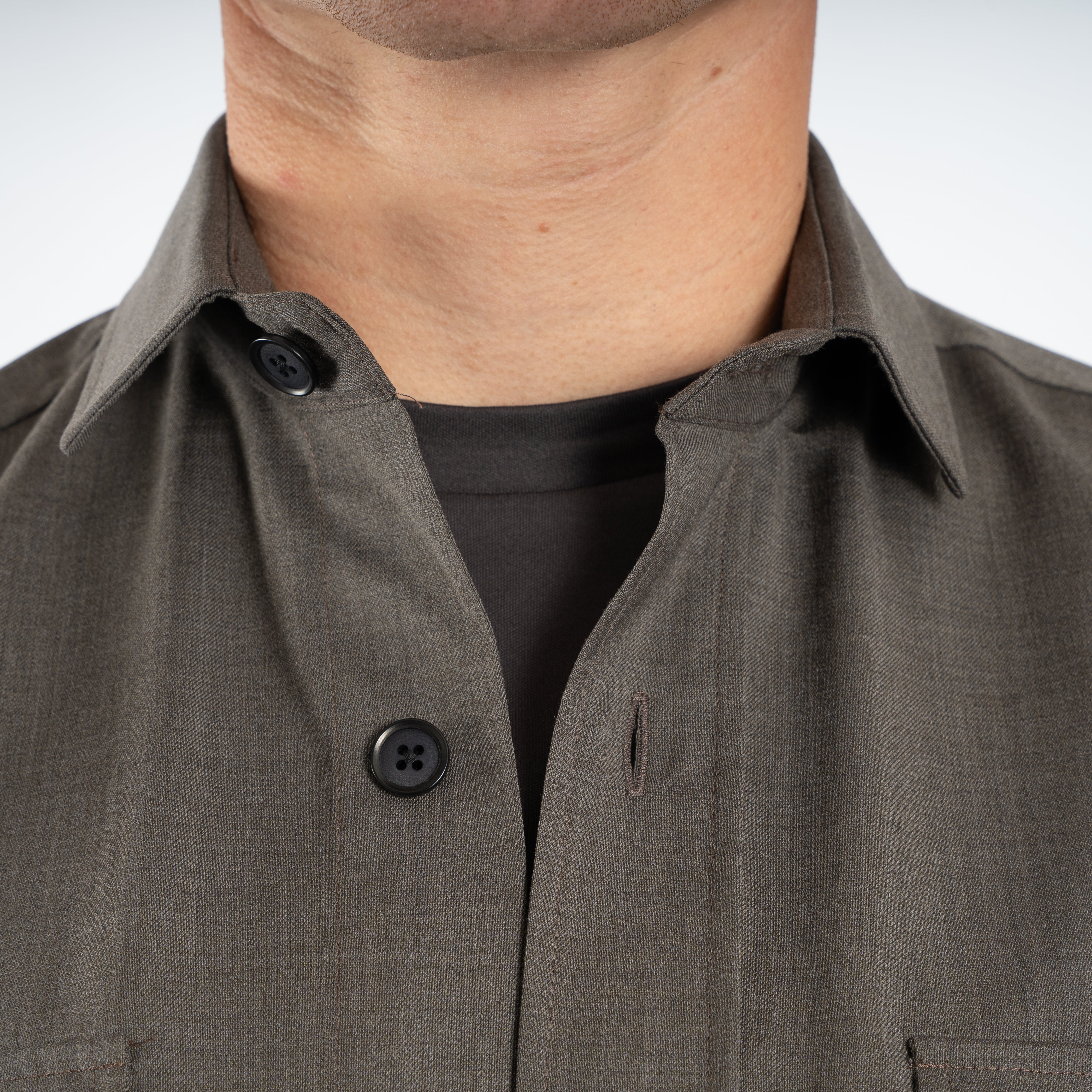 Genti Overshirt Bruin | Dynamic Fabric