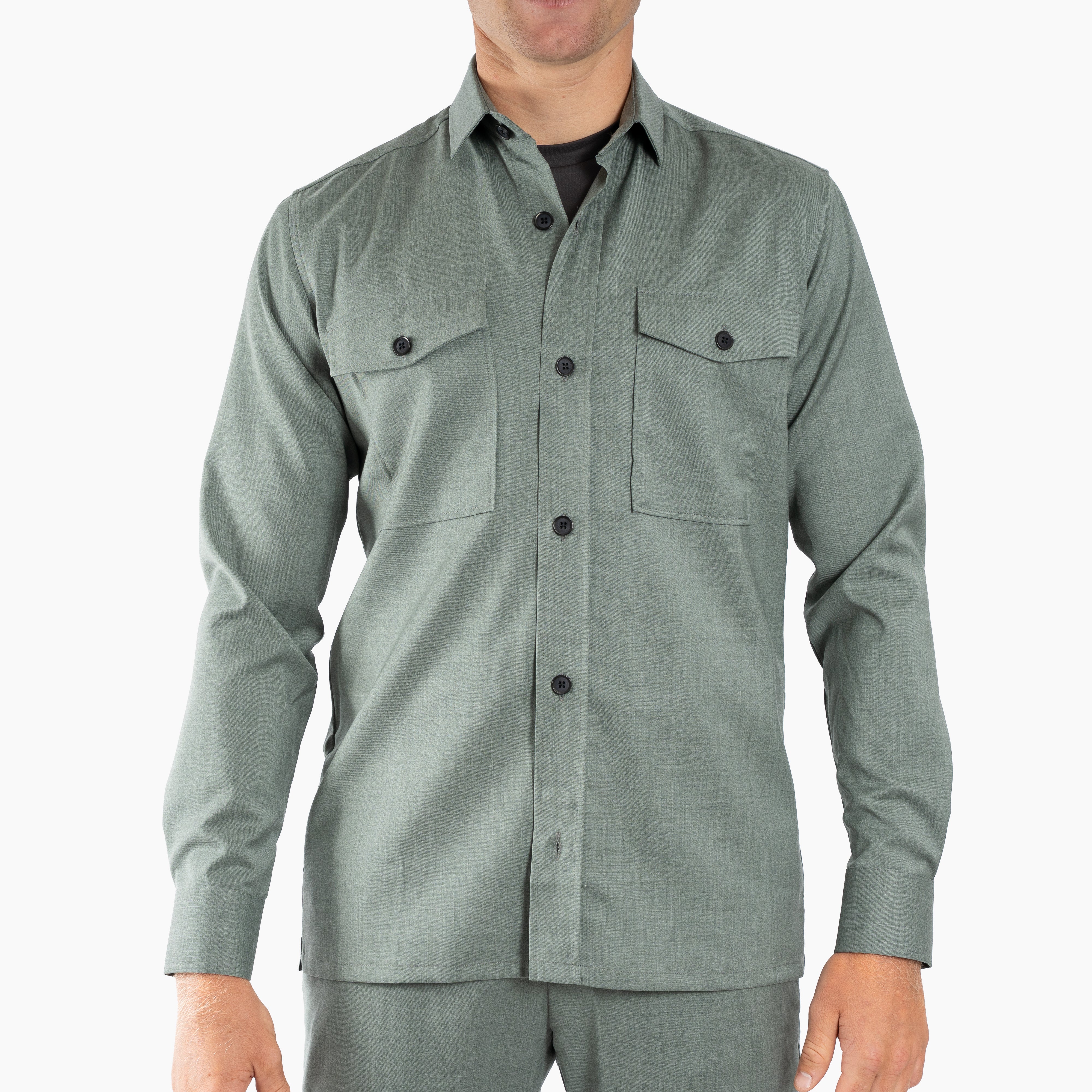 Genti Overshirt Groen | Dynamic Fabric
