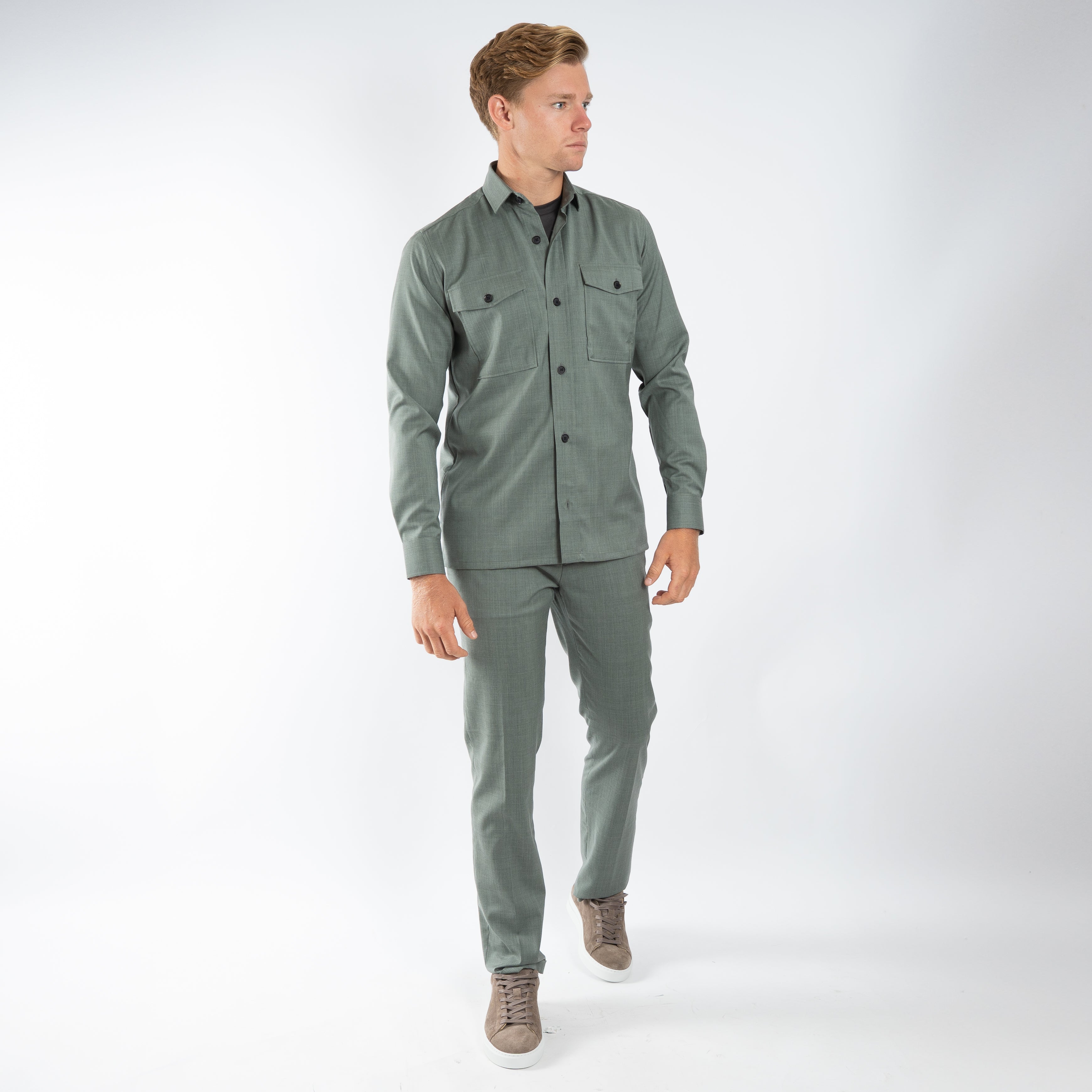 Genti Overshirt Groen | Dynamic Fabric