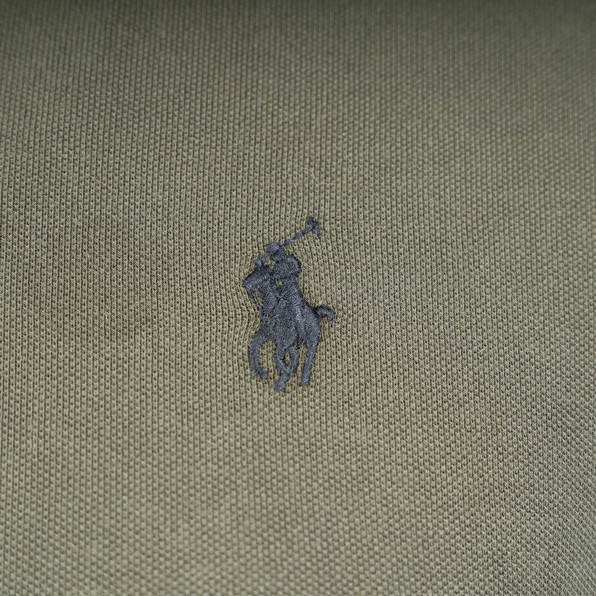 Ralph Lauren Lange Mouwen Polo Groen | Custom Slim Fit