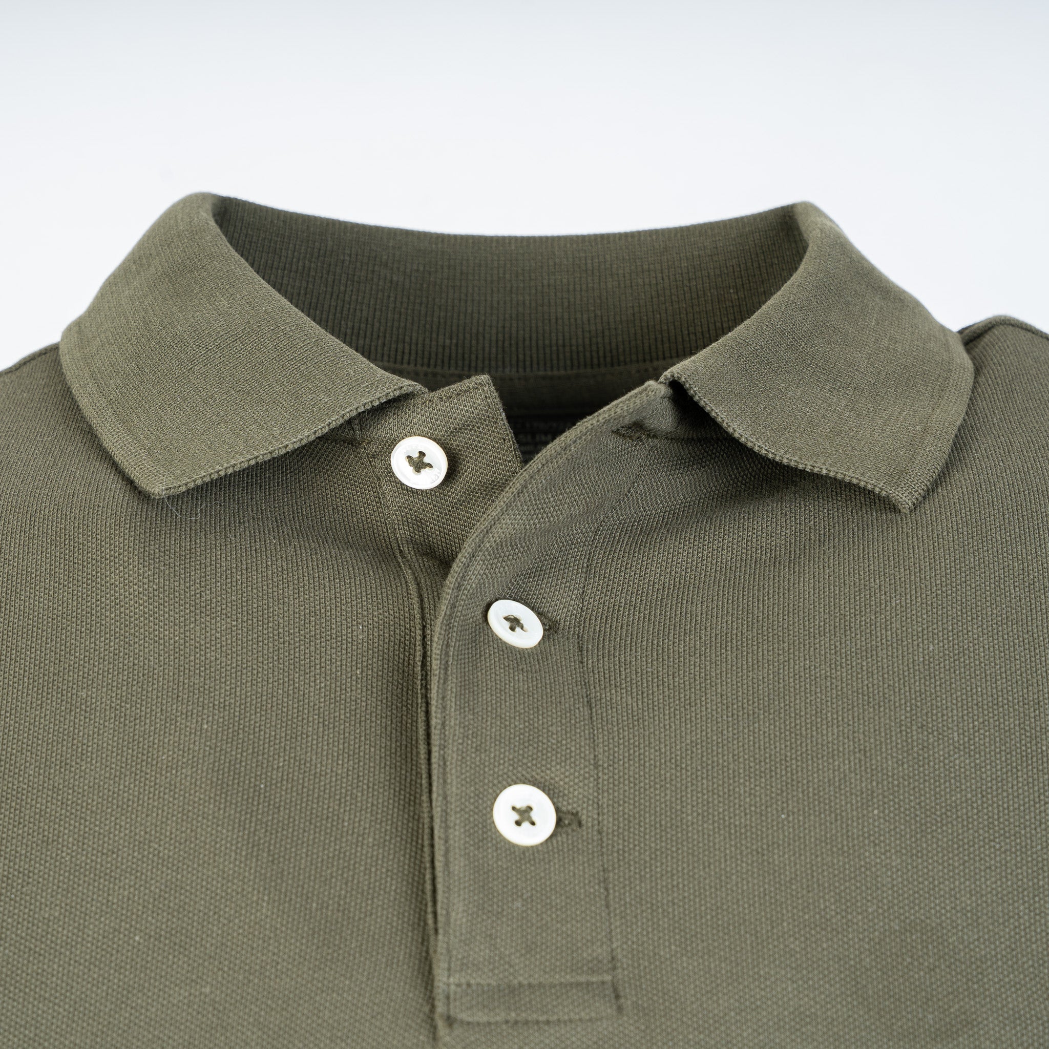 Ralph Lauren Lange Mouwen Polo Groen | Custom Slim Fit