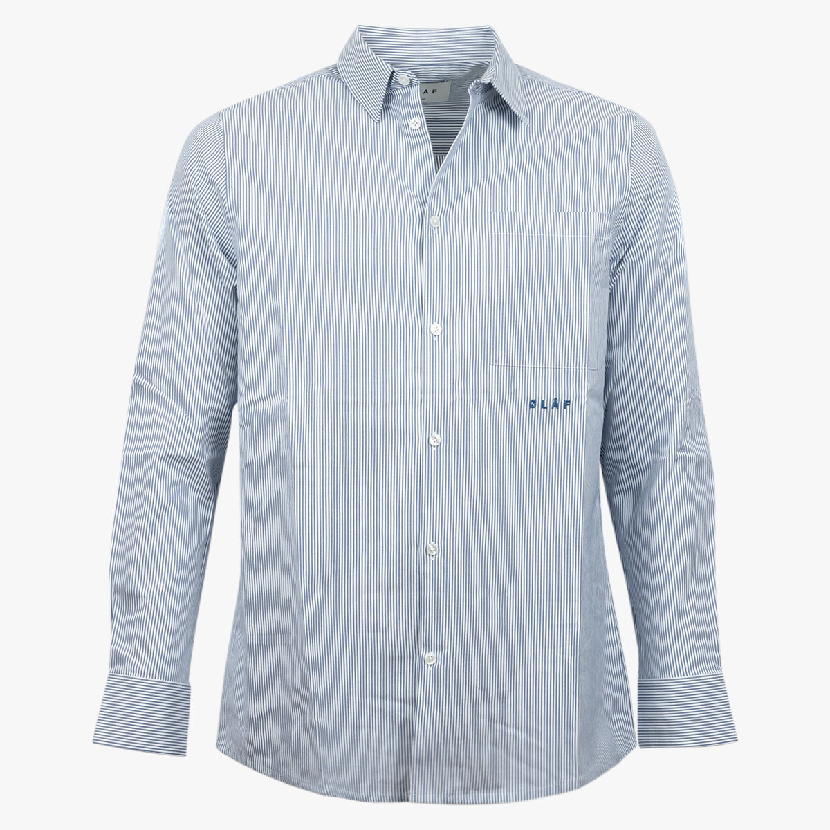 Olaf Overhemd Lichtblauw Gestreept | Oxford Stripe Shirt