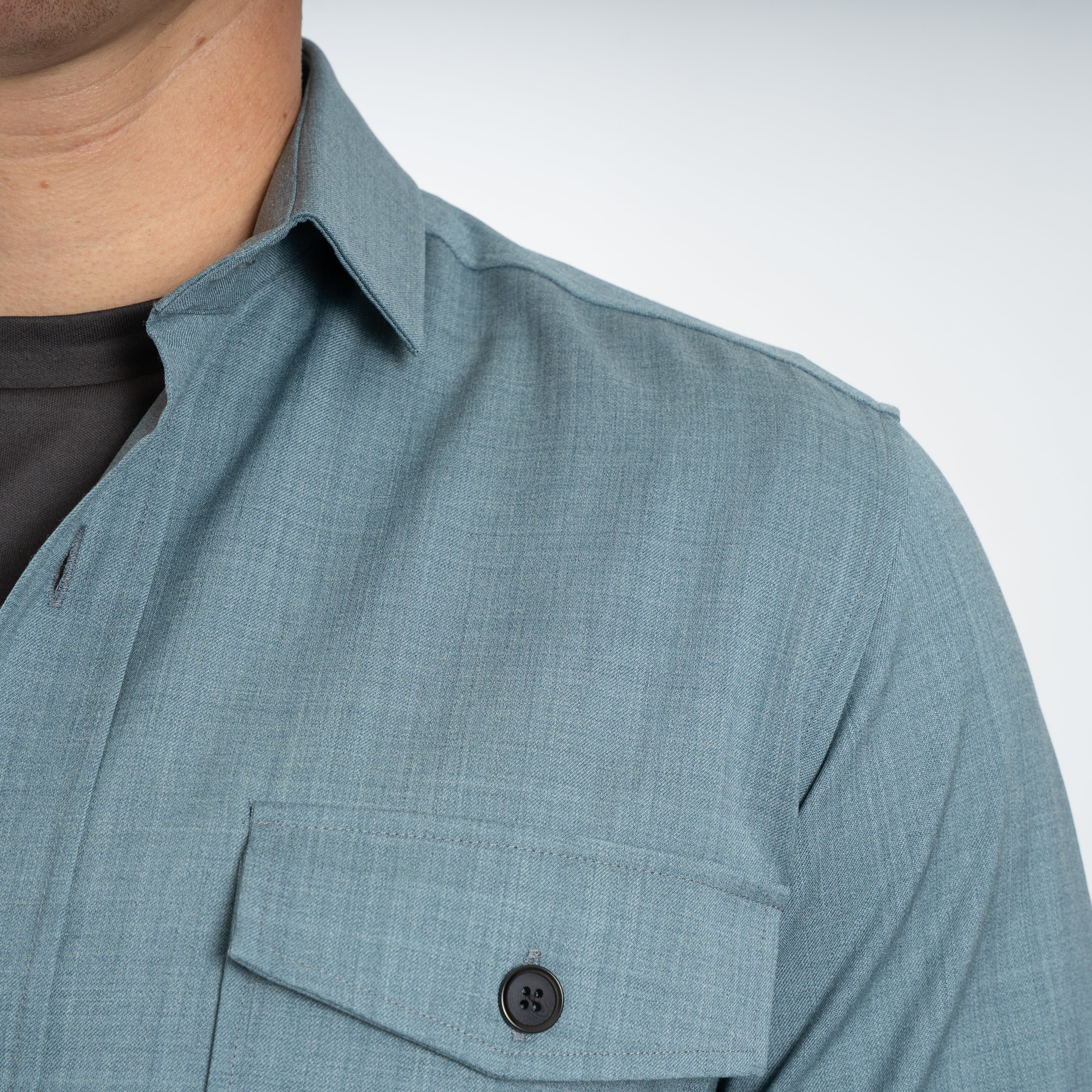 Genti Overshirt Lichtblauw | Dynamic Fabric