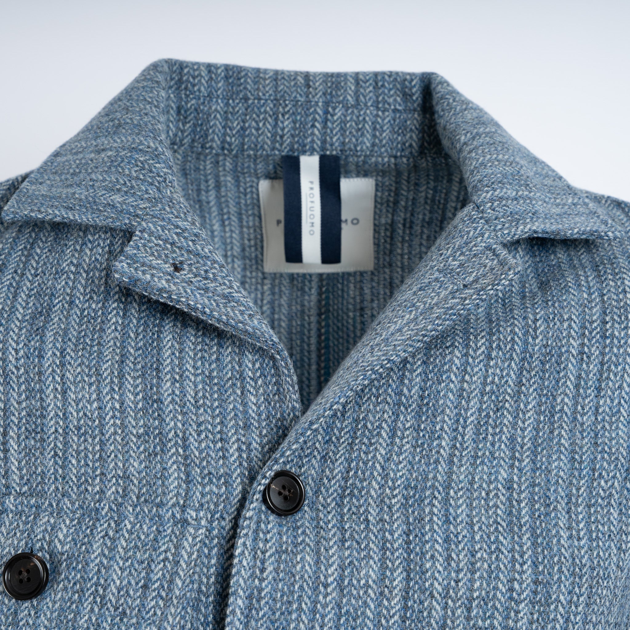 Profuomo Overshirt Blauw | Denim-Look