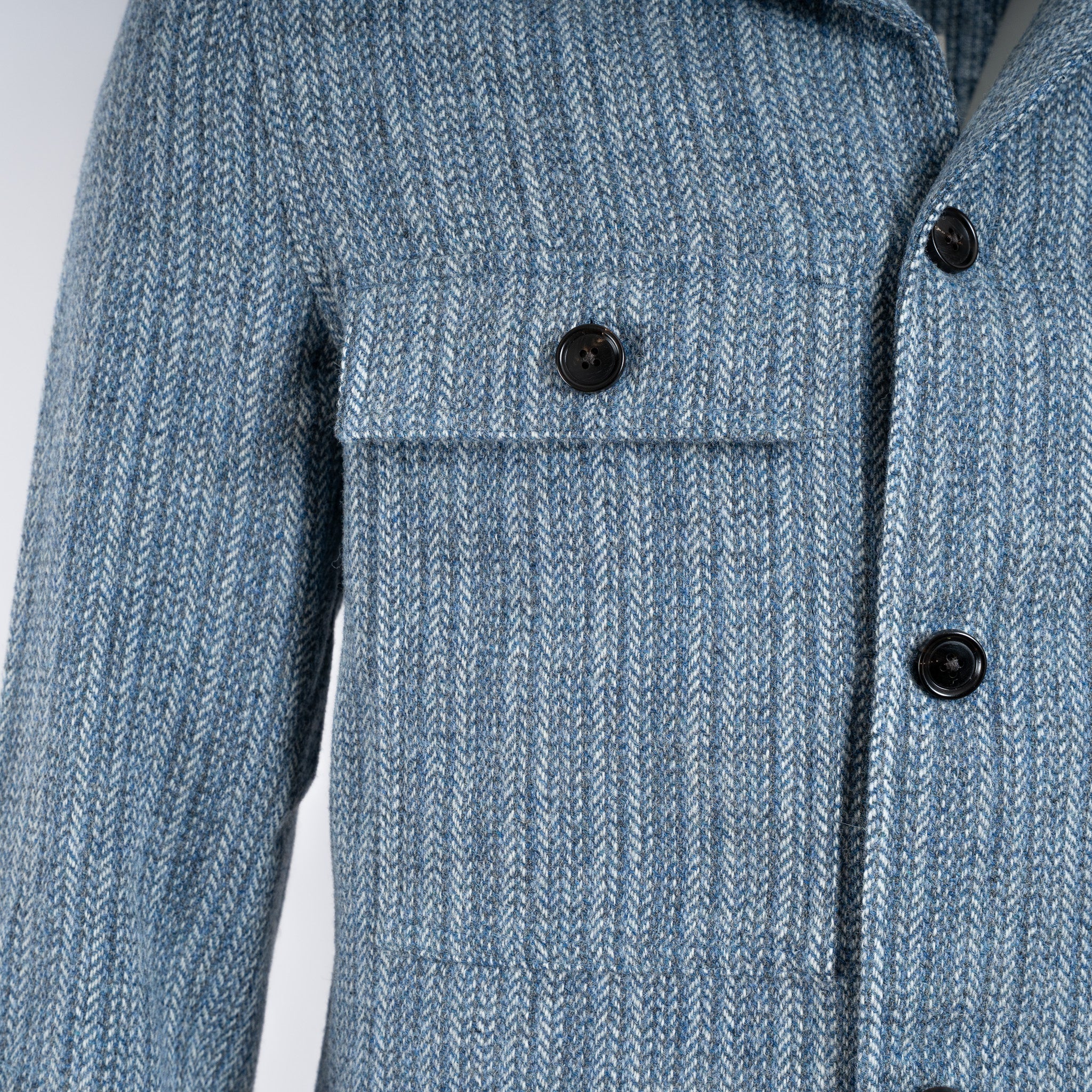Profuomo Overshirt Blauw | Denim-Look