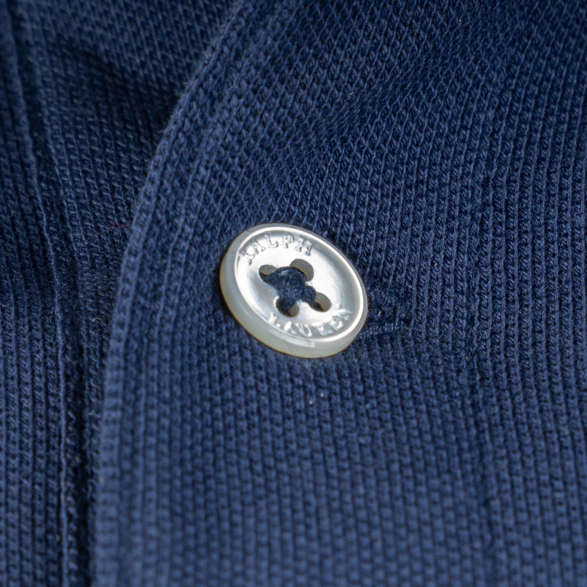 Ralph Lauren Lange Mouwen Polo Blauw | Custom Slim Fit