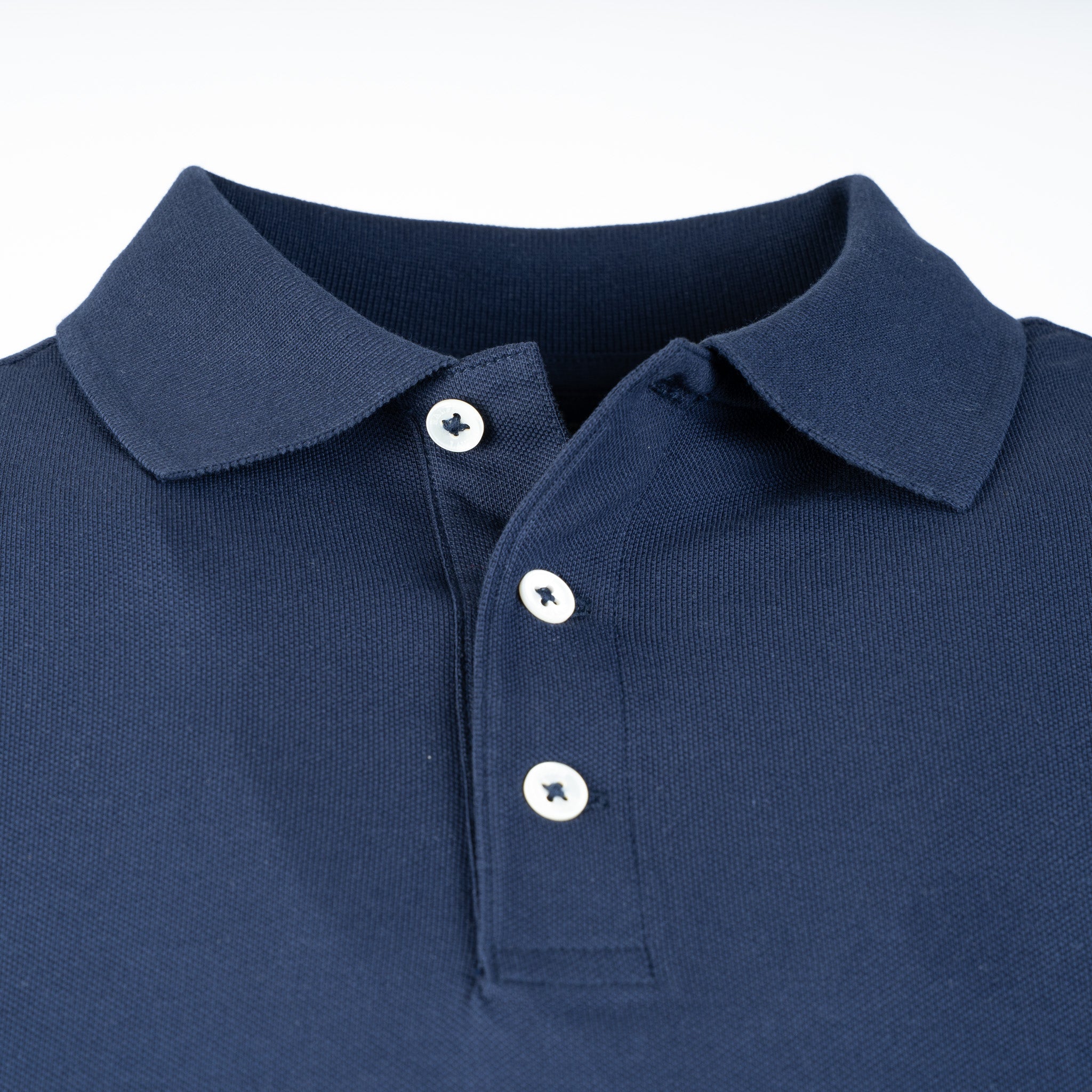 Ralph Lauren Lange Mouwen Polo Blauw | Custom Slim Fit