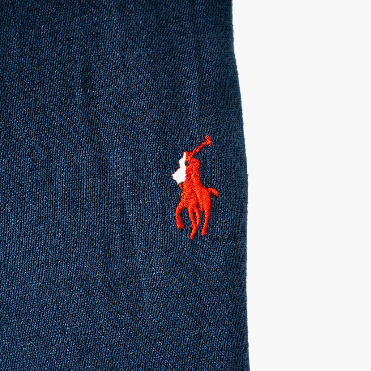 Ralph Lauren Linnen Overhemd Donkerblauw | Slim Fit