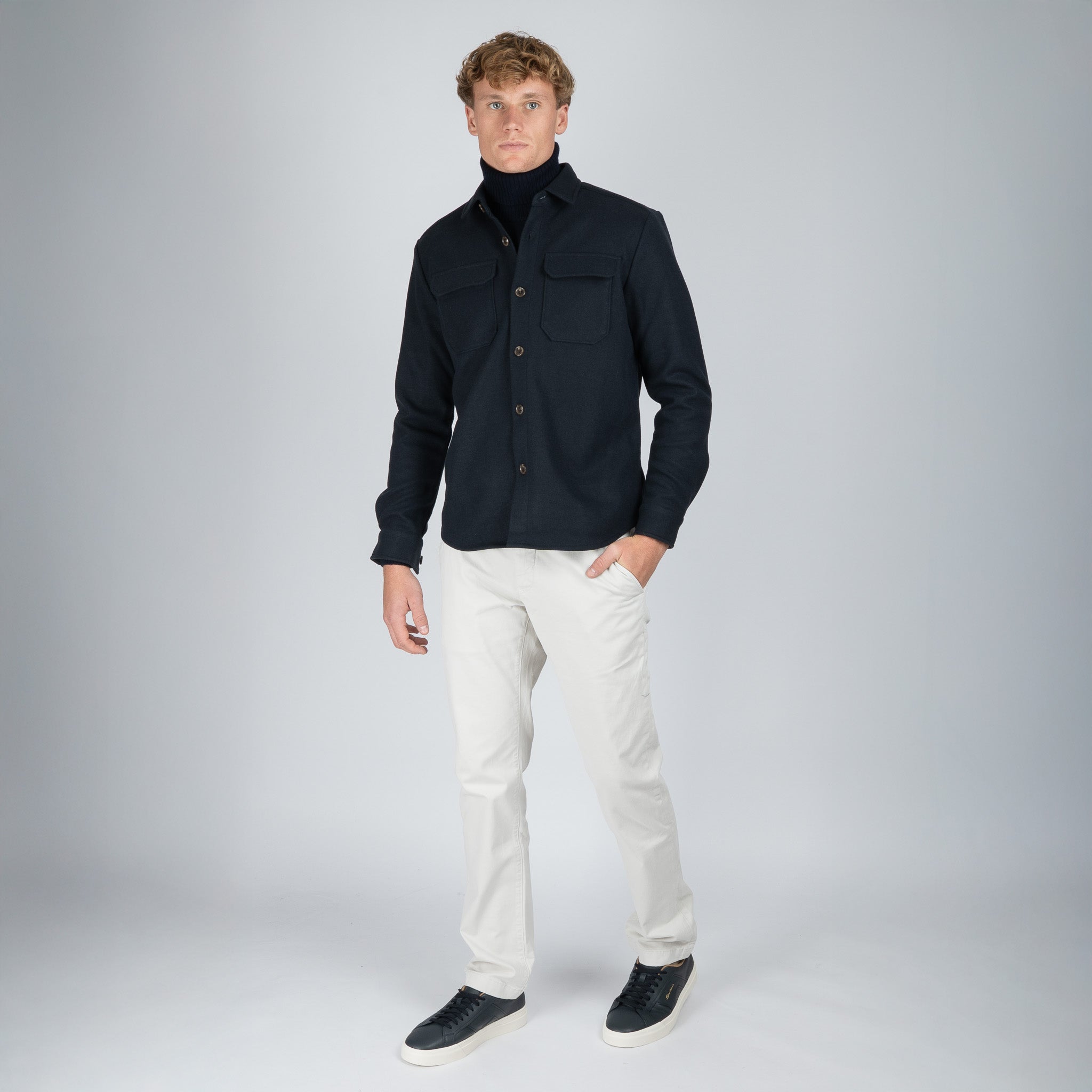 SEVEN DIALS Overshirt Donkerblauw | Kent