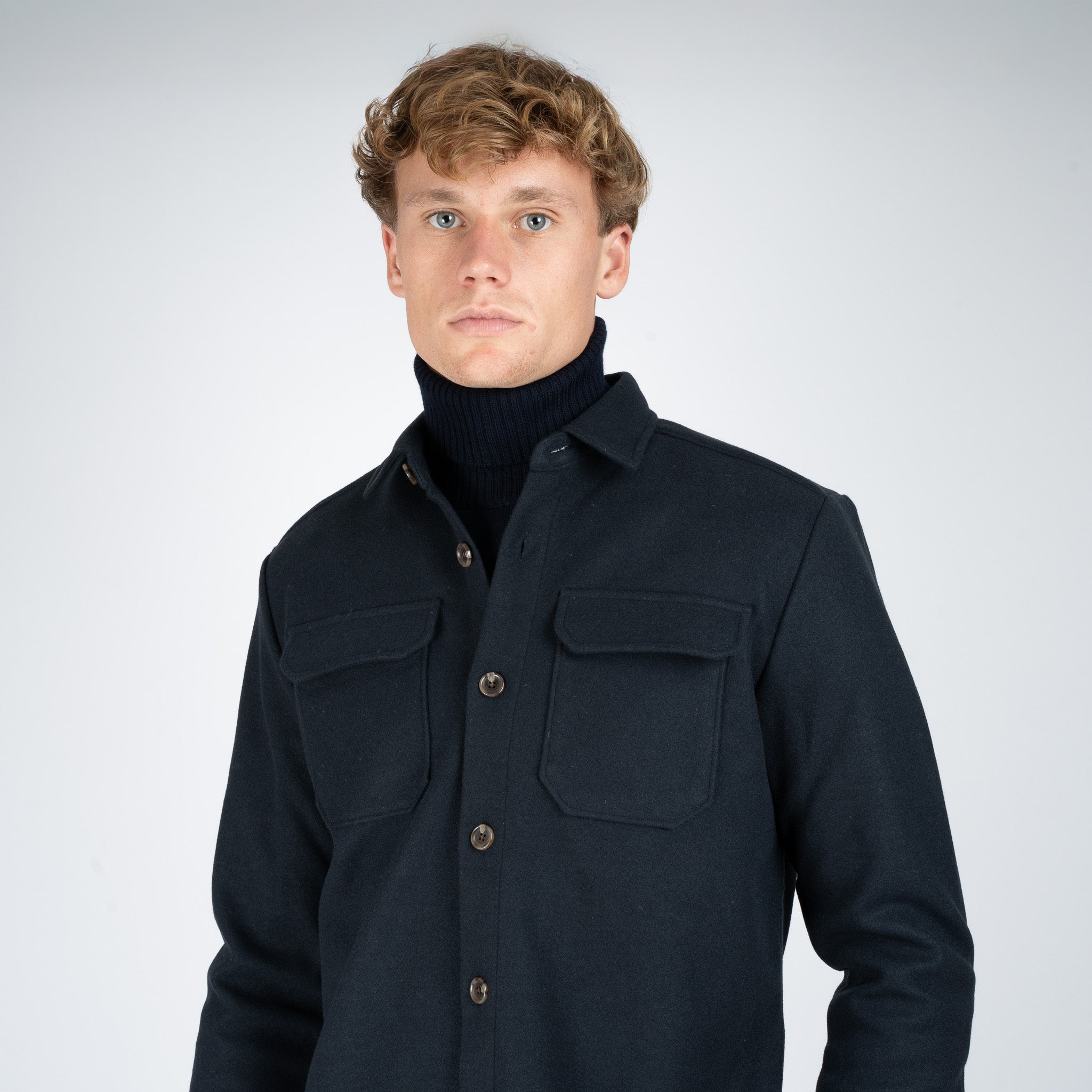 SEVEN DIALS Overshirt Donkerblauw | Kent