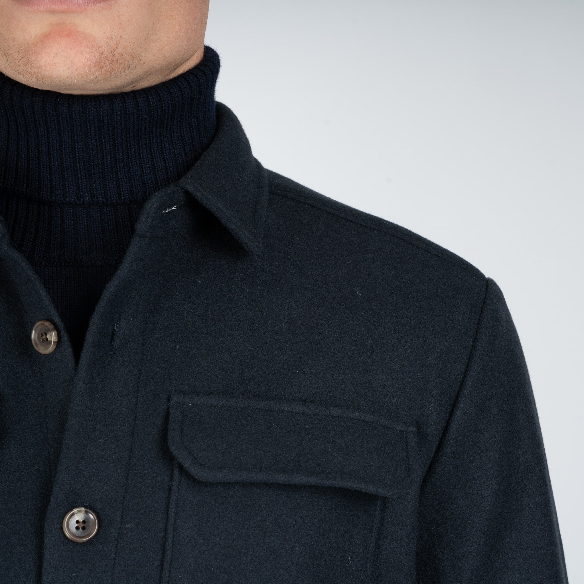 SEVEN DIALS Overshirt Donkerblauw | Kent