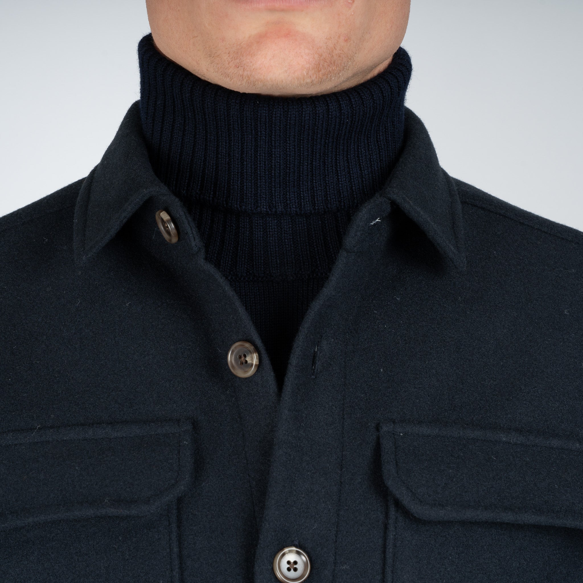 SEVEN DIALS Overshirt Donkerblauw | Kent
