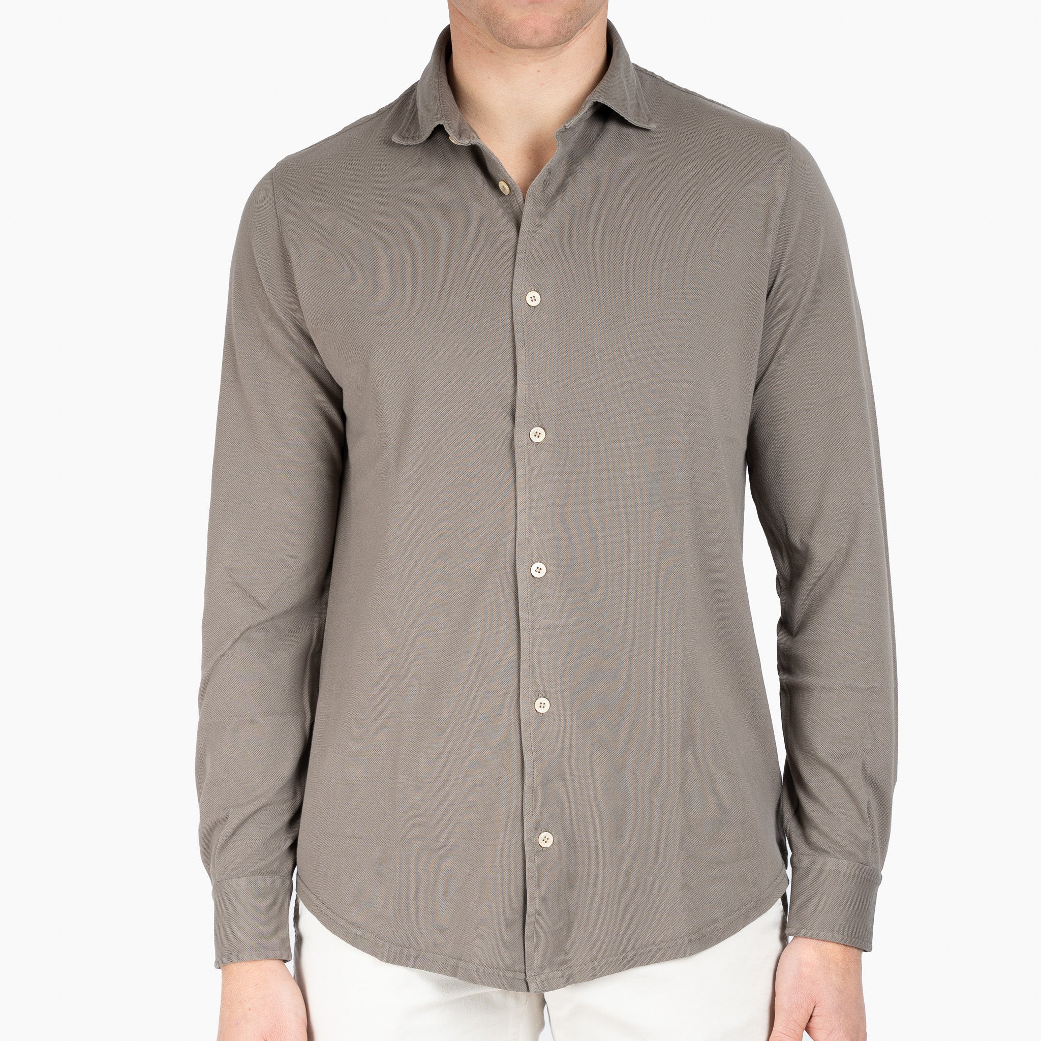 Fedeli Overhemd Taupe | Steve