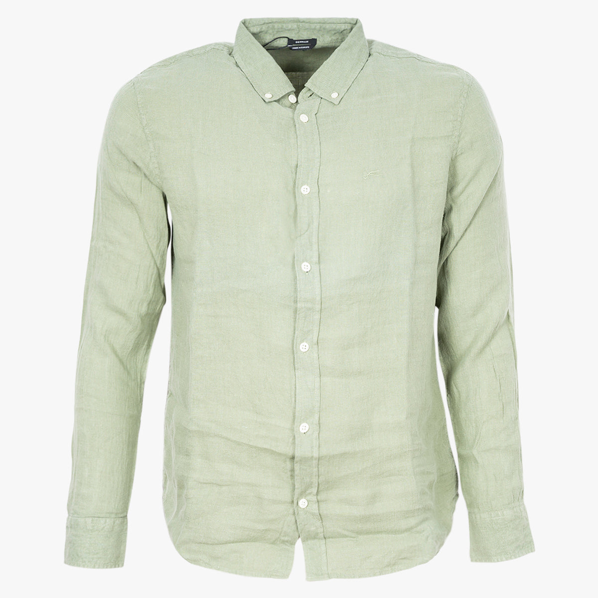 Denham Linnen Overhemd Lichtgroen | Rich Shirt