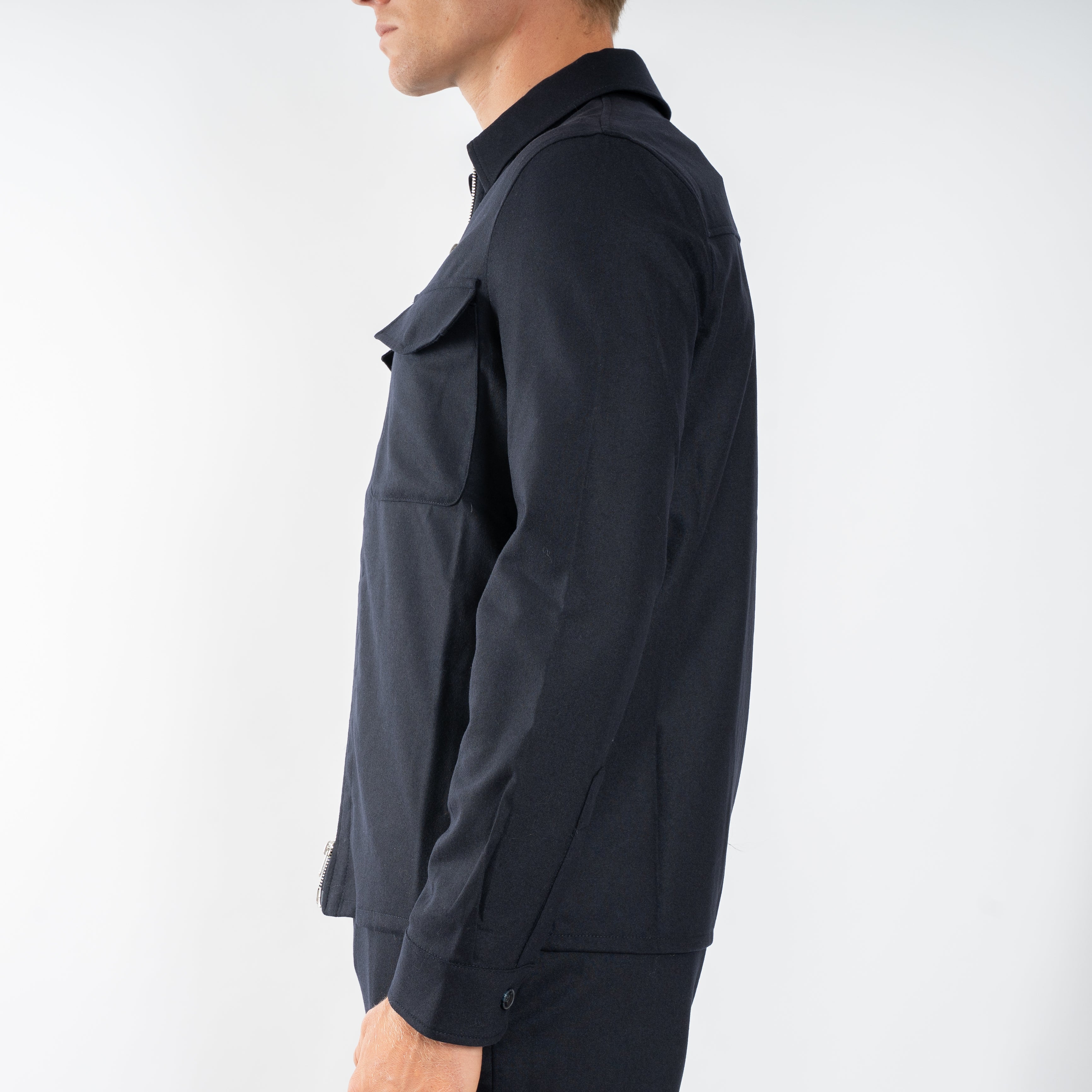 Marco Pescarolo Overshirt Donkerblauw | Urus