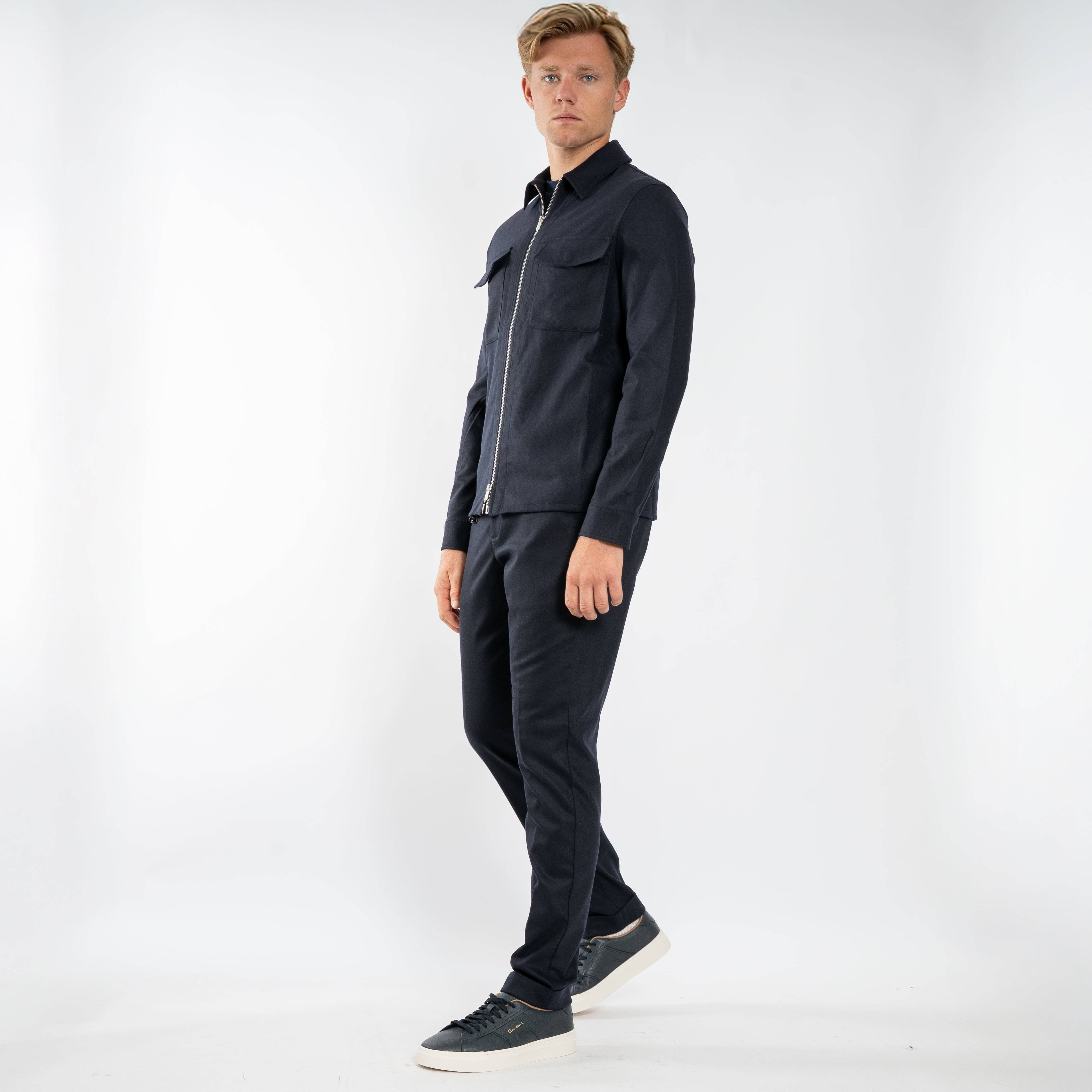 Marco Pescarolo Overshirt Donkerblauw | Urus