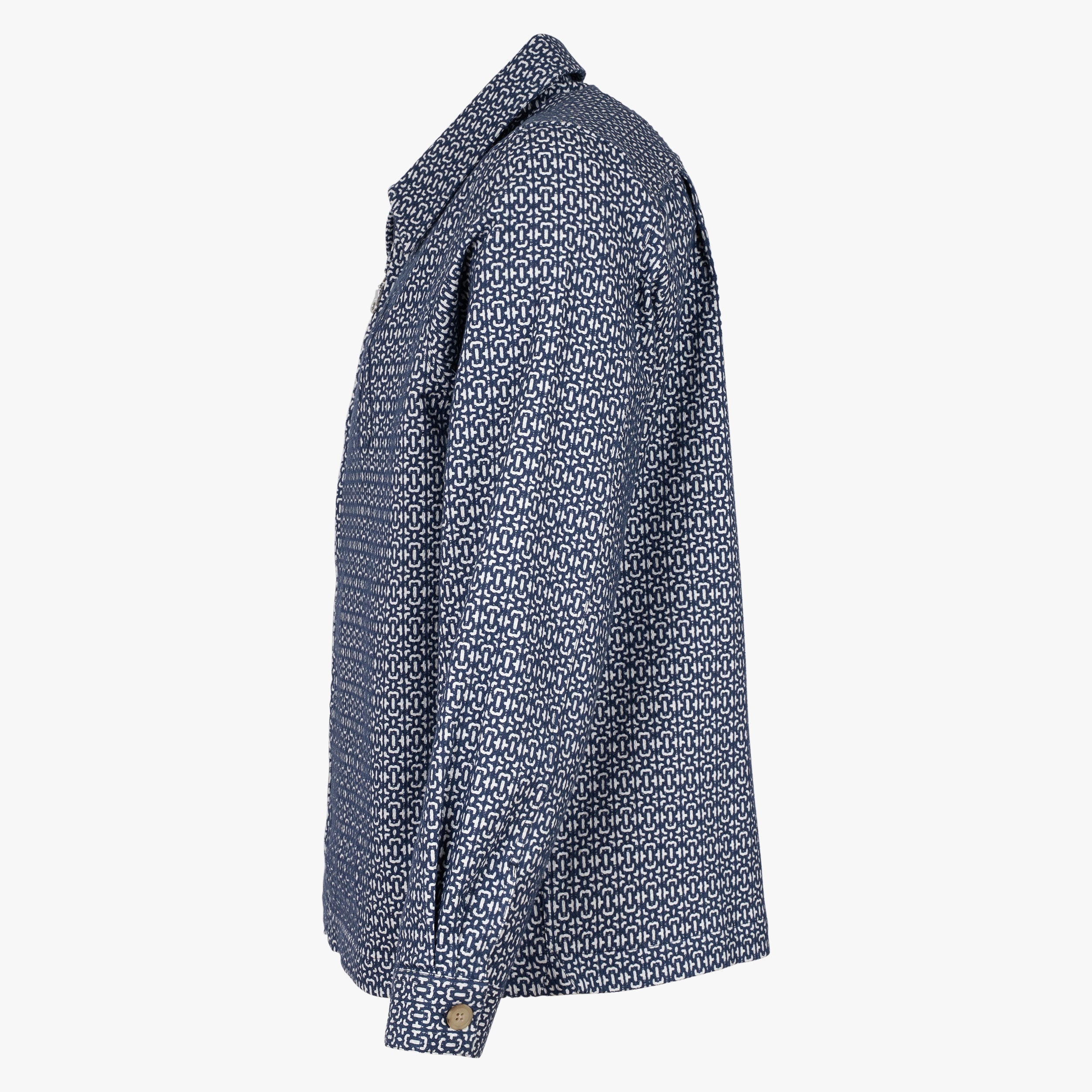 Denham Overshirt Blauw | Patch Zip