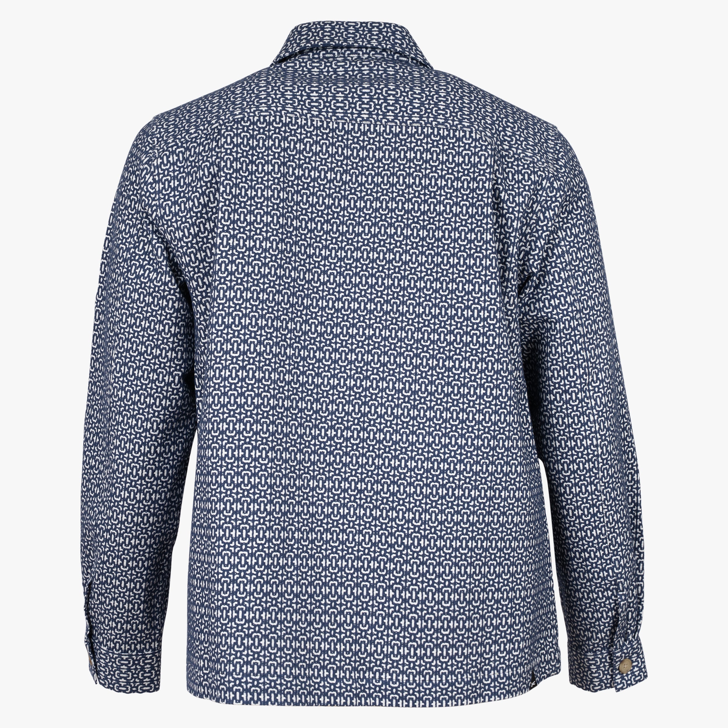 Denham Overshirt Blauw | Patch Zip