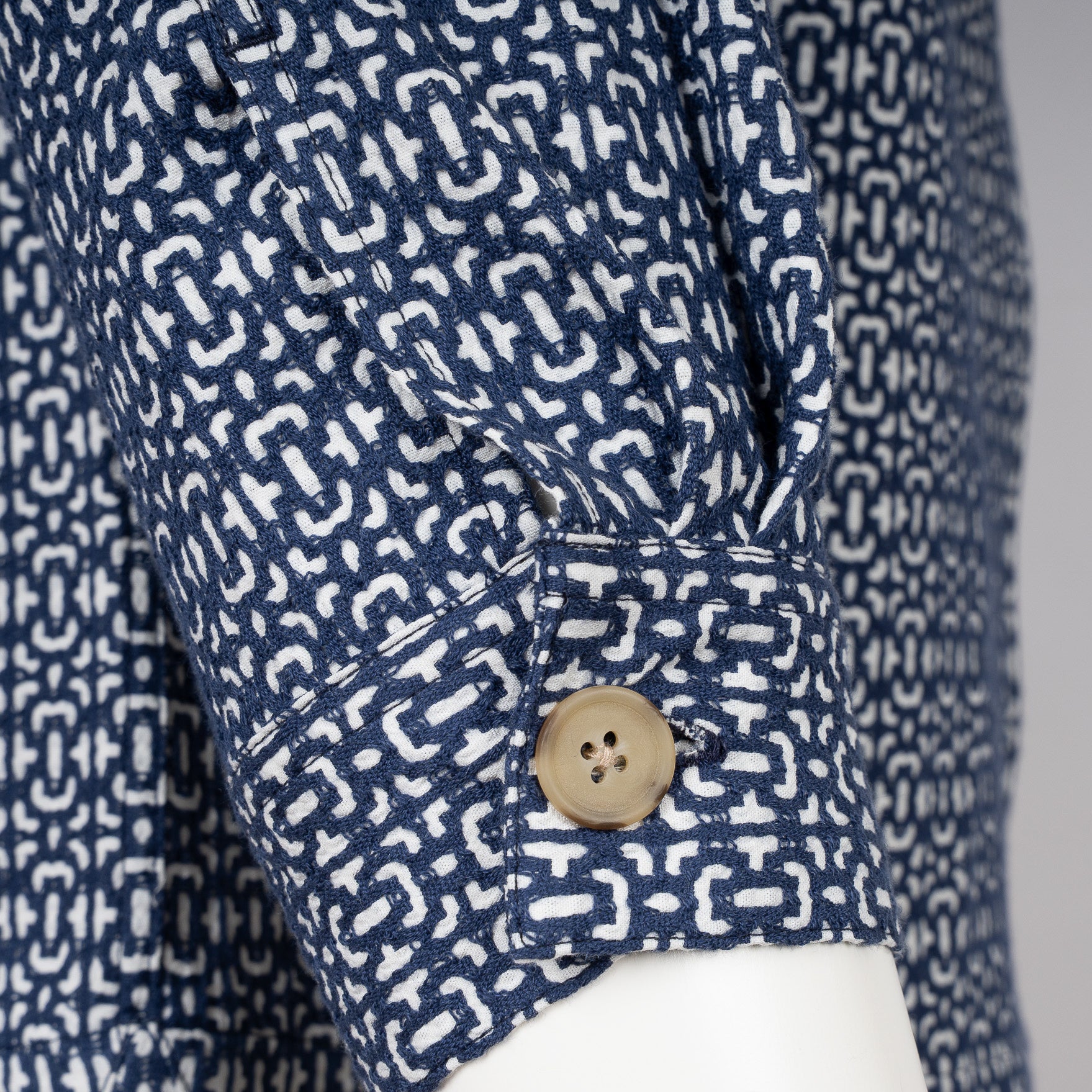 Denham Overshirt Blauw | Patch Zip