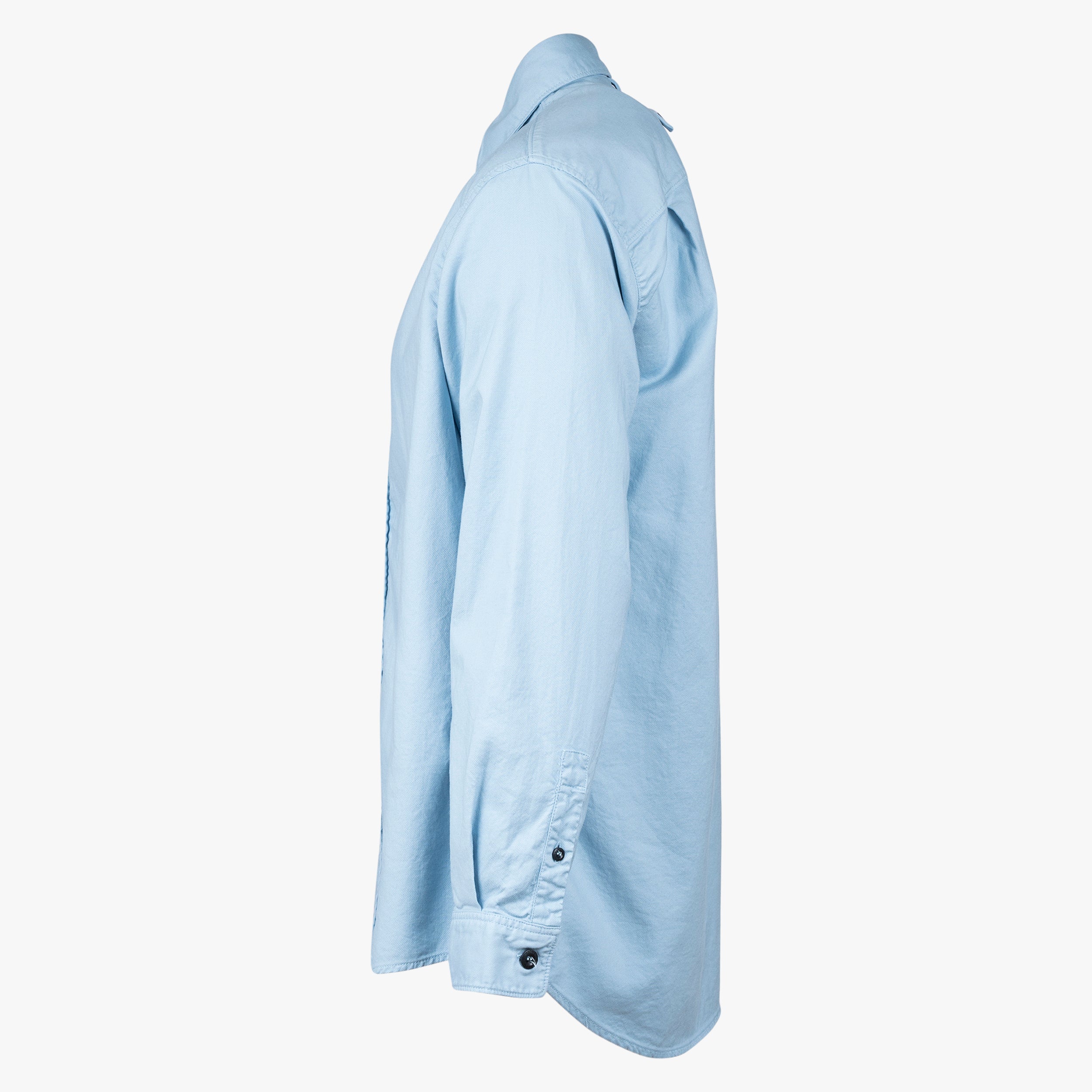 Stone Island Overhemd Lichtblauw | Organic Cotton Oxford